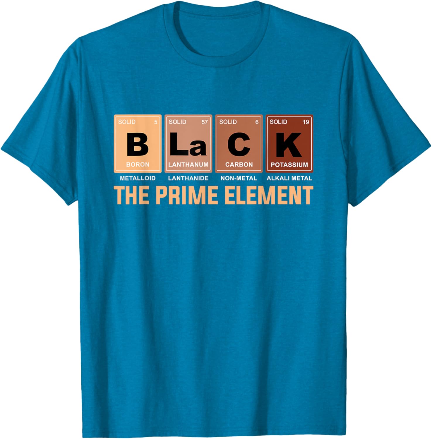 Celebrate Black History Month with the Prime Element Periodic Table T-Shirt - 16