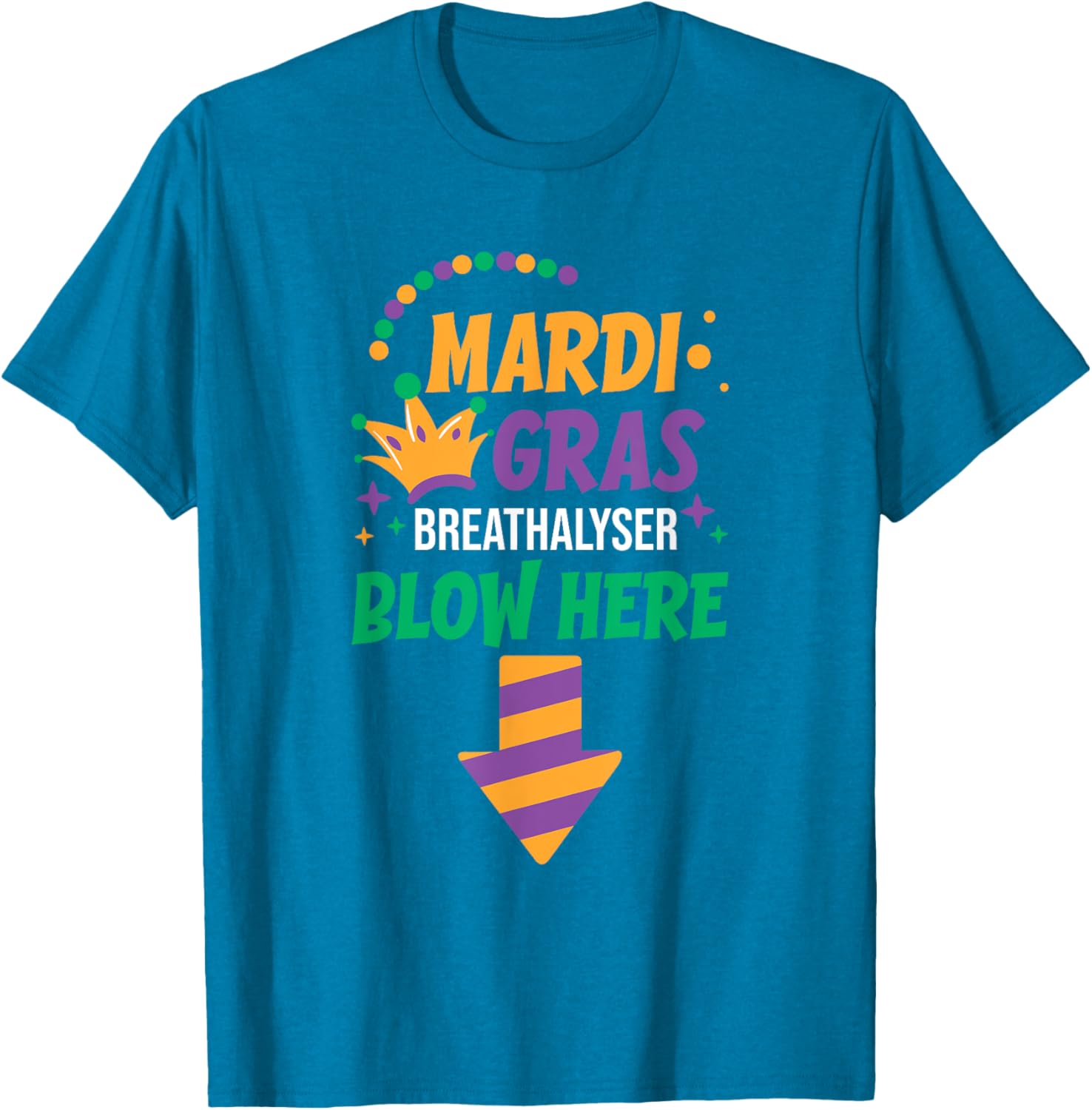 Funny Mardi Gras Breathalyser T-Shirt for Men - Festive Adult Clothing - 5