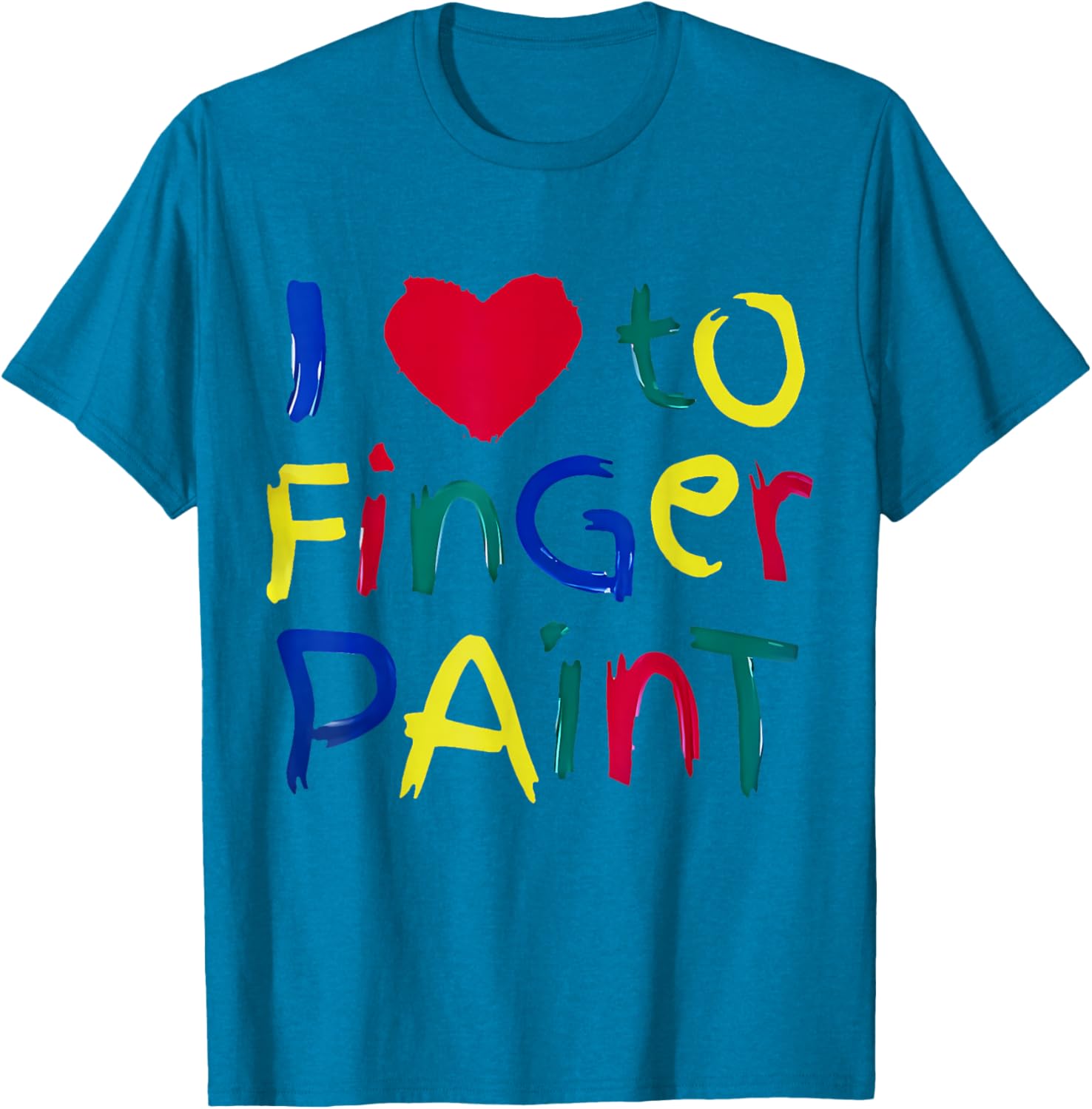 Cute Couple Finger Painting T-Shirt for Artsy Couples and Creative Fun - 2