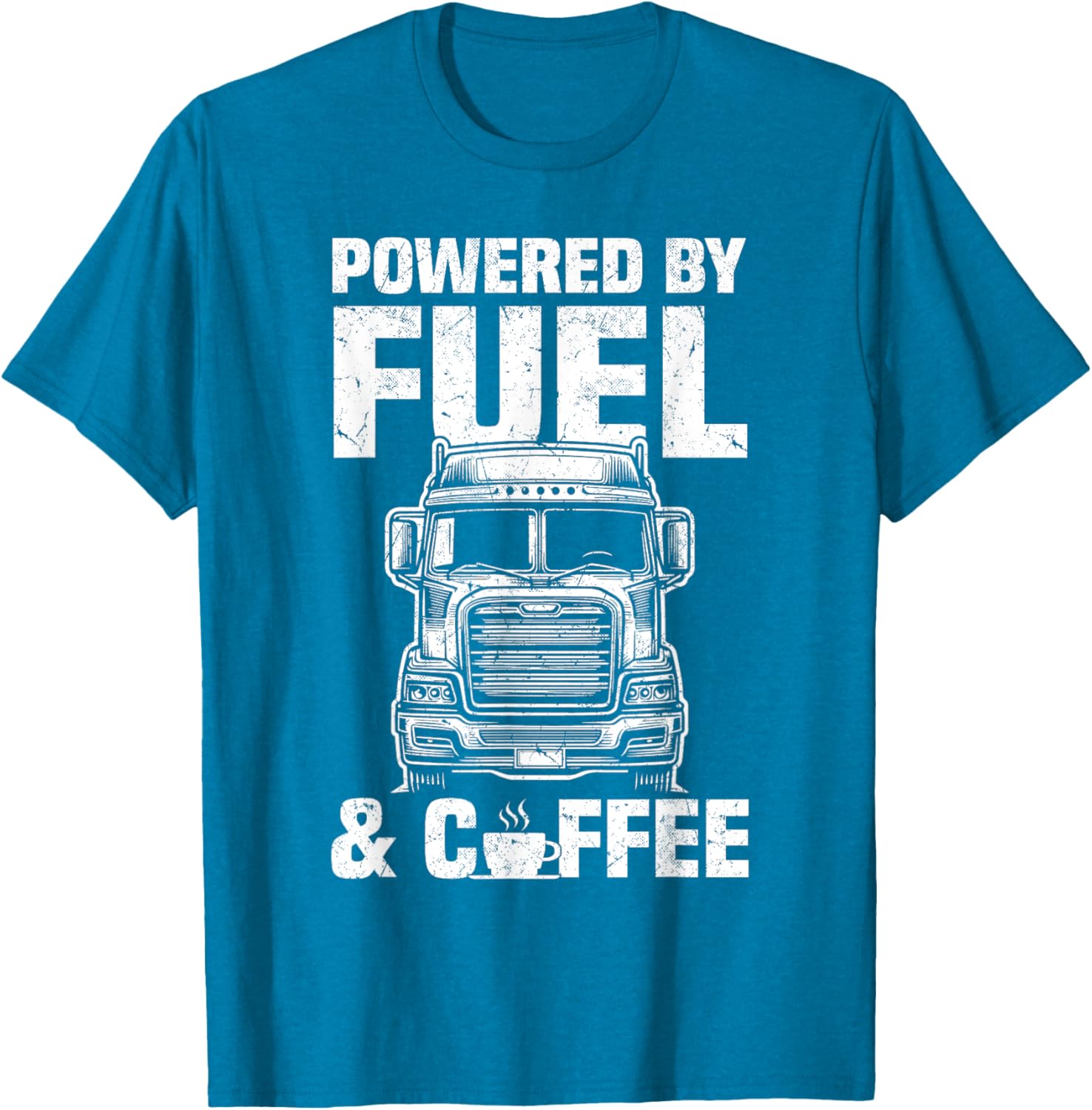 Fuel and Coffee Truck Driver T-Shirt for Men Perfect Gift for Trucker - 13