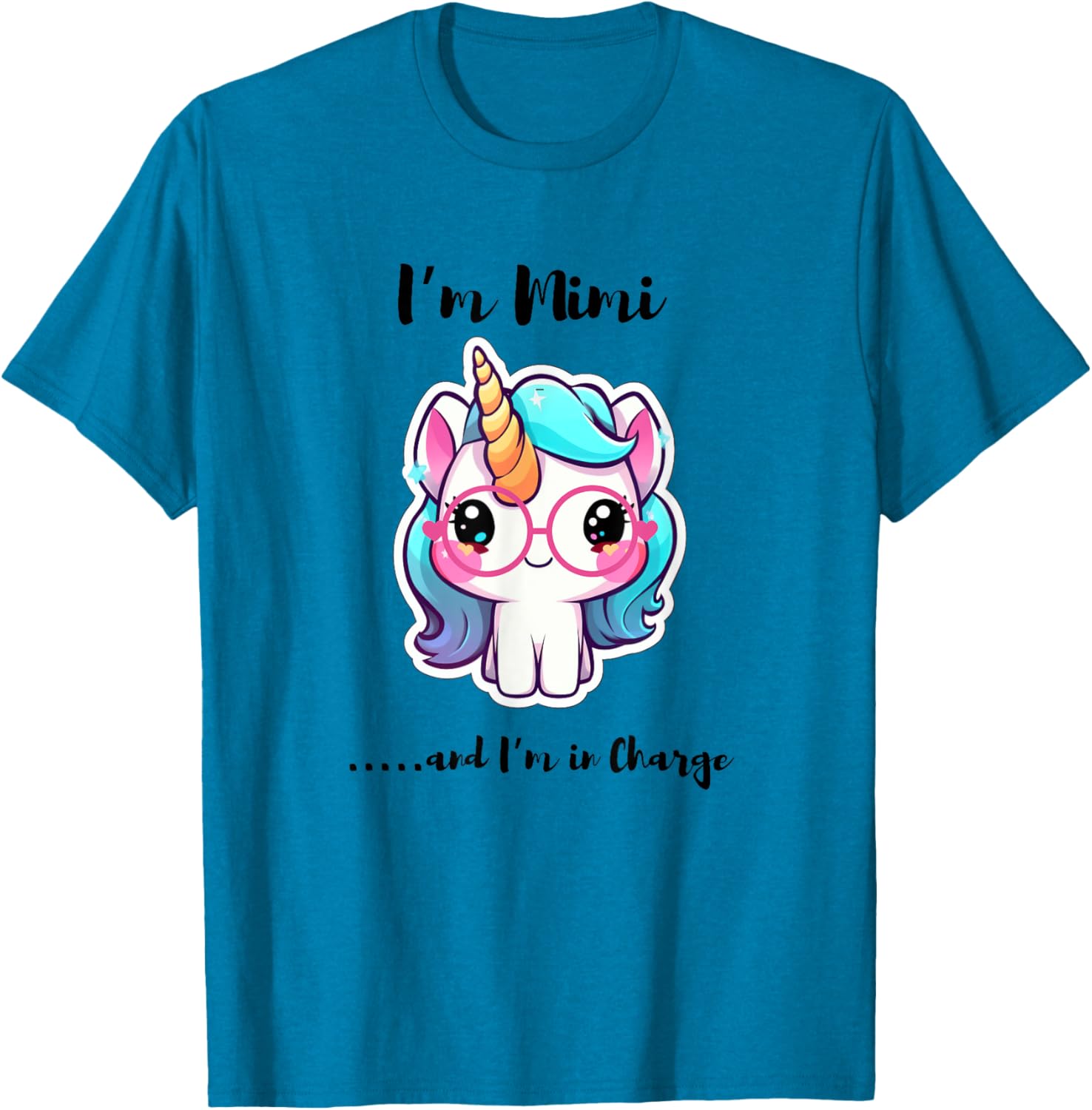 Funny I'm Mimi and I'm in Charge Unicorn T-Shirt for Kids and Adults - 5