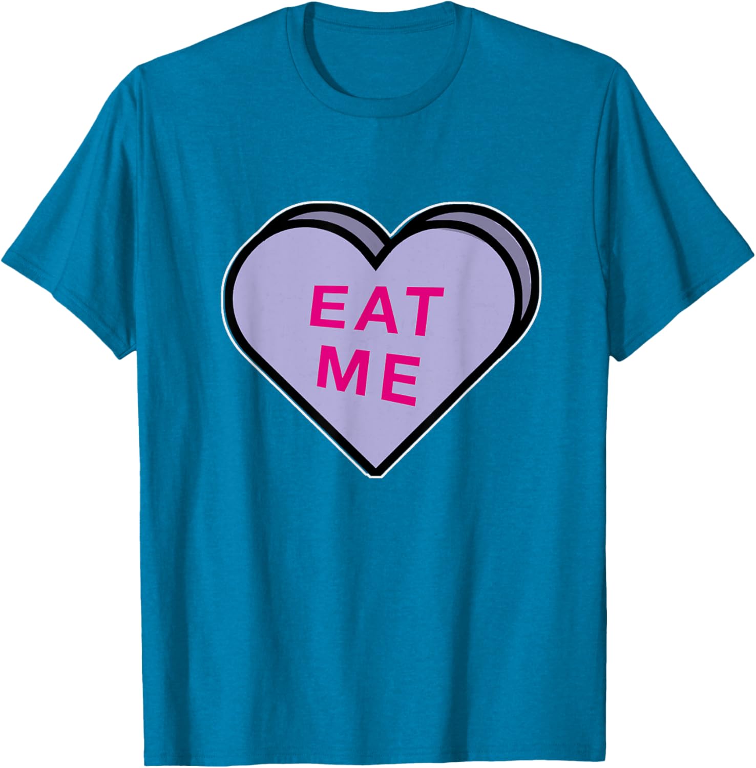 Funny Eat Me Valentine's T-Shirt - Cute Dirty Candy Heart Design - 16