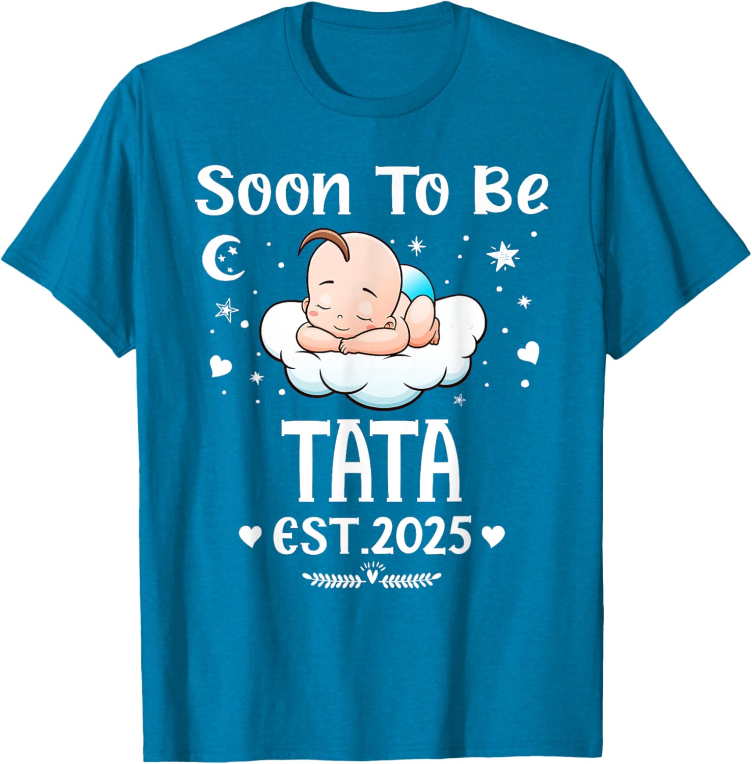 Cute Hearts Father's Day T-Shirt for 2025 by Soon To Be Tata - 21
