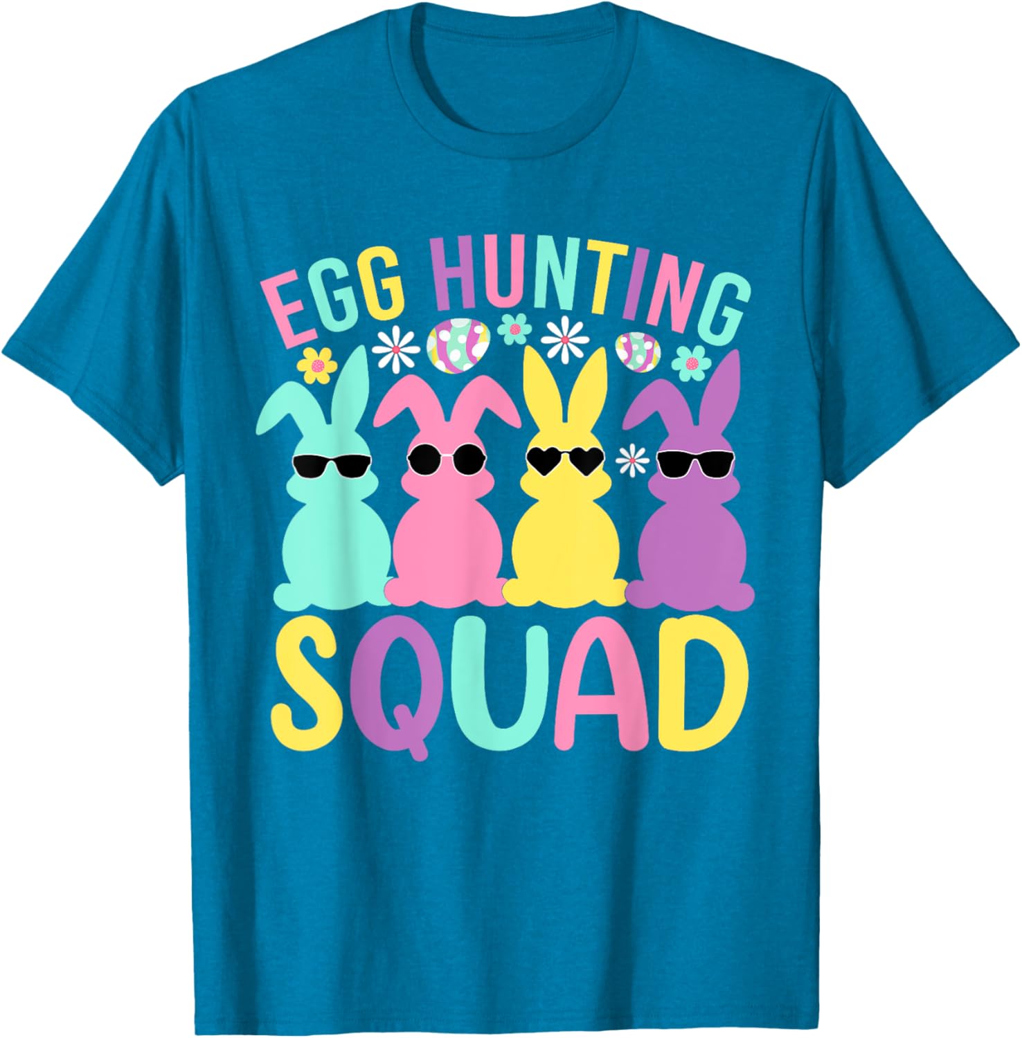 Egg Hunting Squad Family Bunny T-Shirt for Happy Easter Celebrations - 15