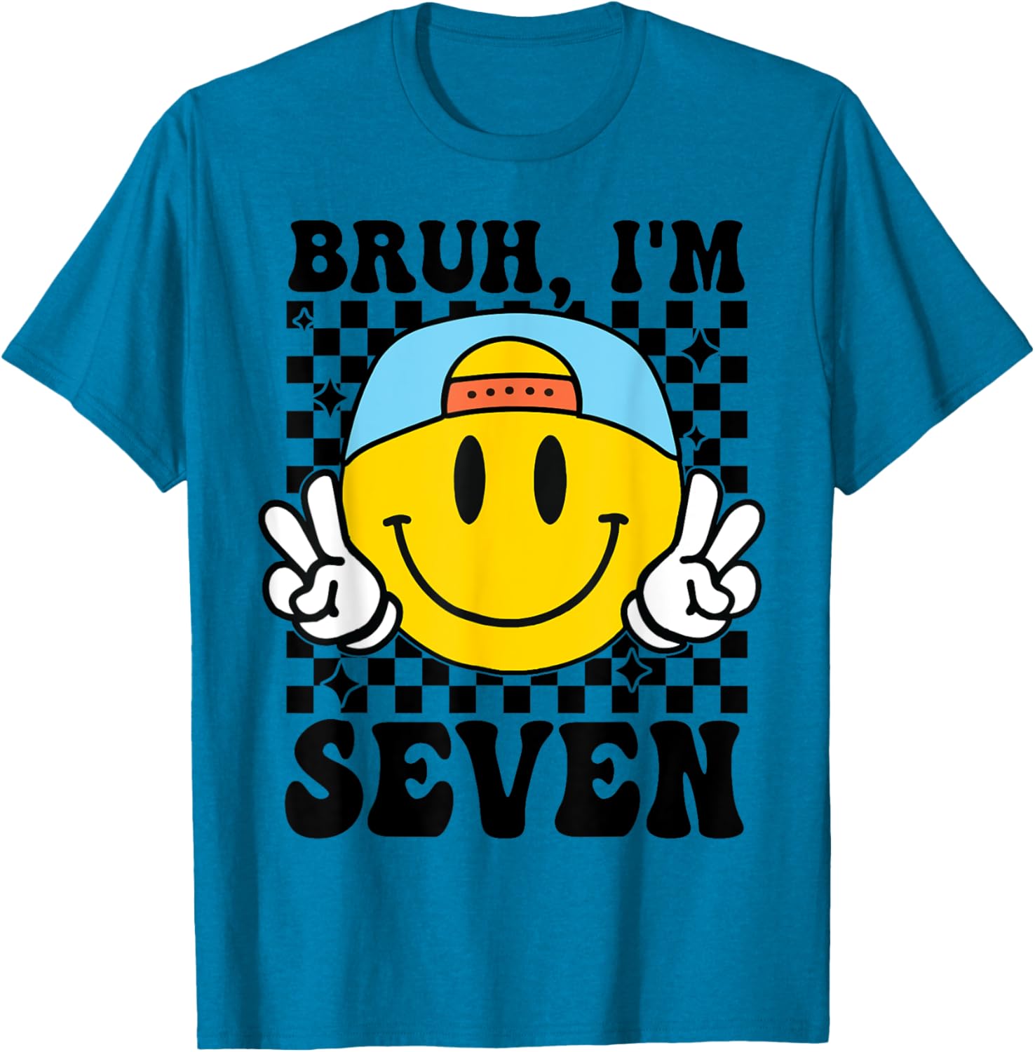 Groovy 7th Birthday T-Shirt for Boys and Girls - Fun Party Gift - 5