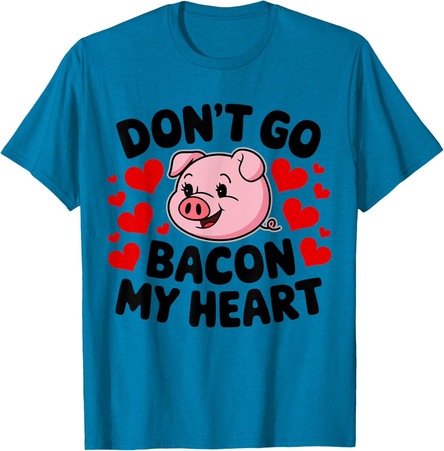 Cute Couples Valentine's T-Shirt Don't Go Bacon My Heart Edition - 2