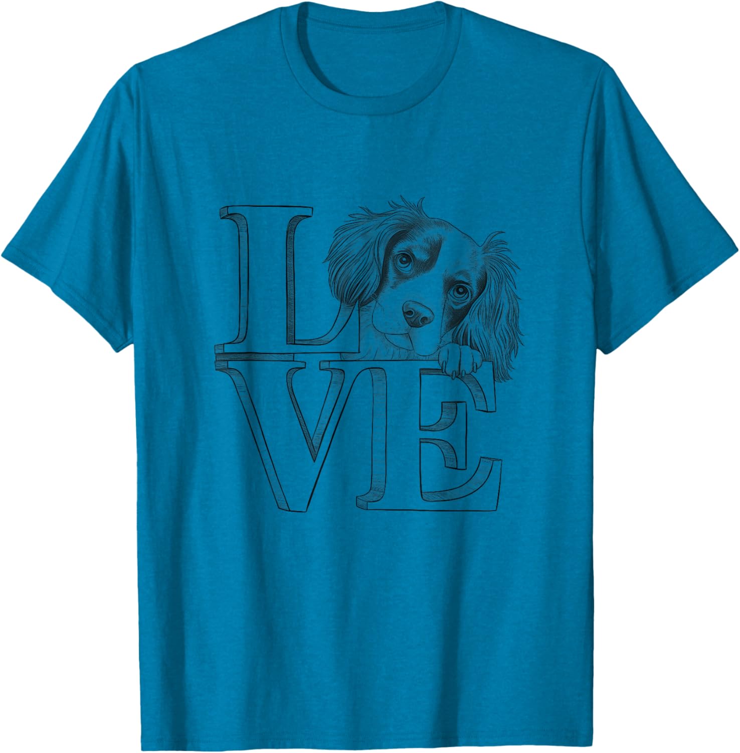 Brittany Spaniel Love T-Shirt for Men and Women - Perfect Dog Owner Gift - 7