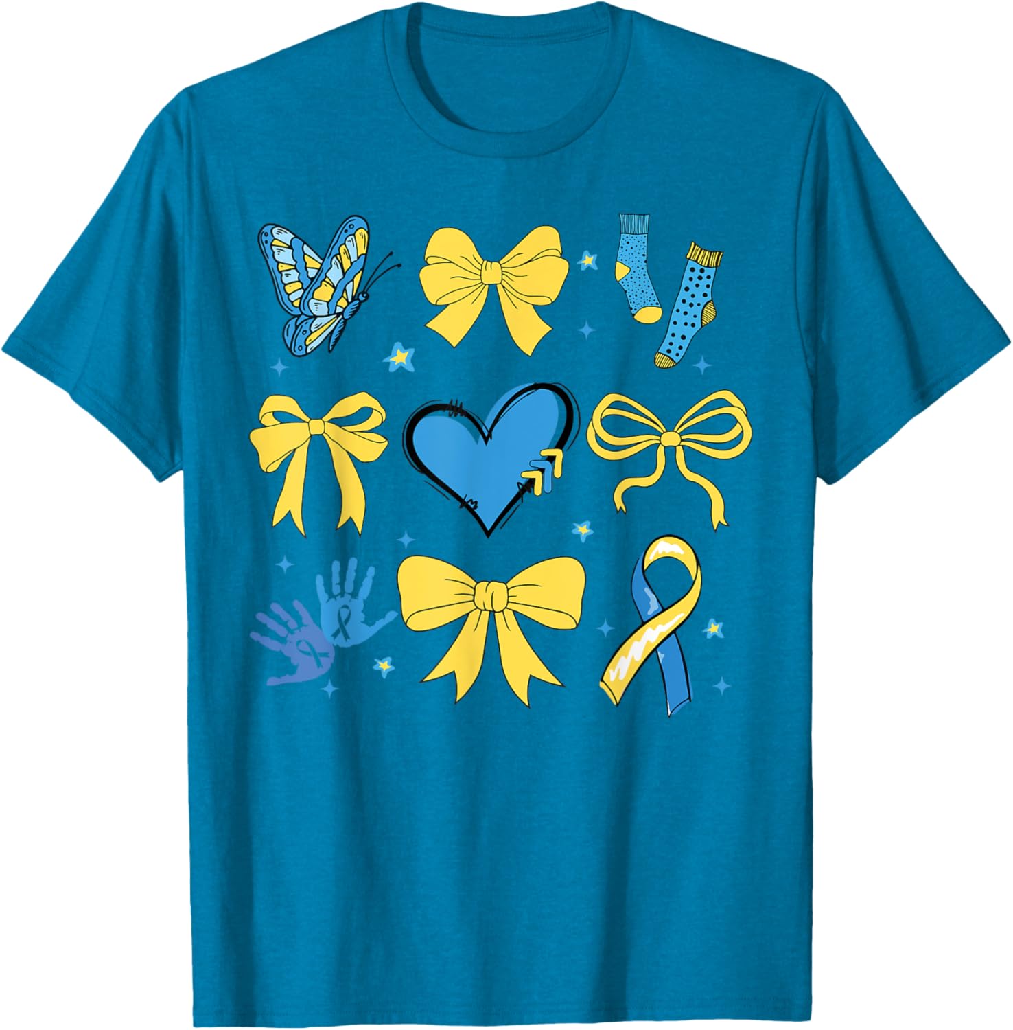 Coquette Bow T-Shirt for Girls - Trisomy 21 Down Syndrome Awareness - 11