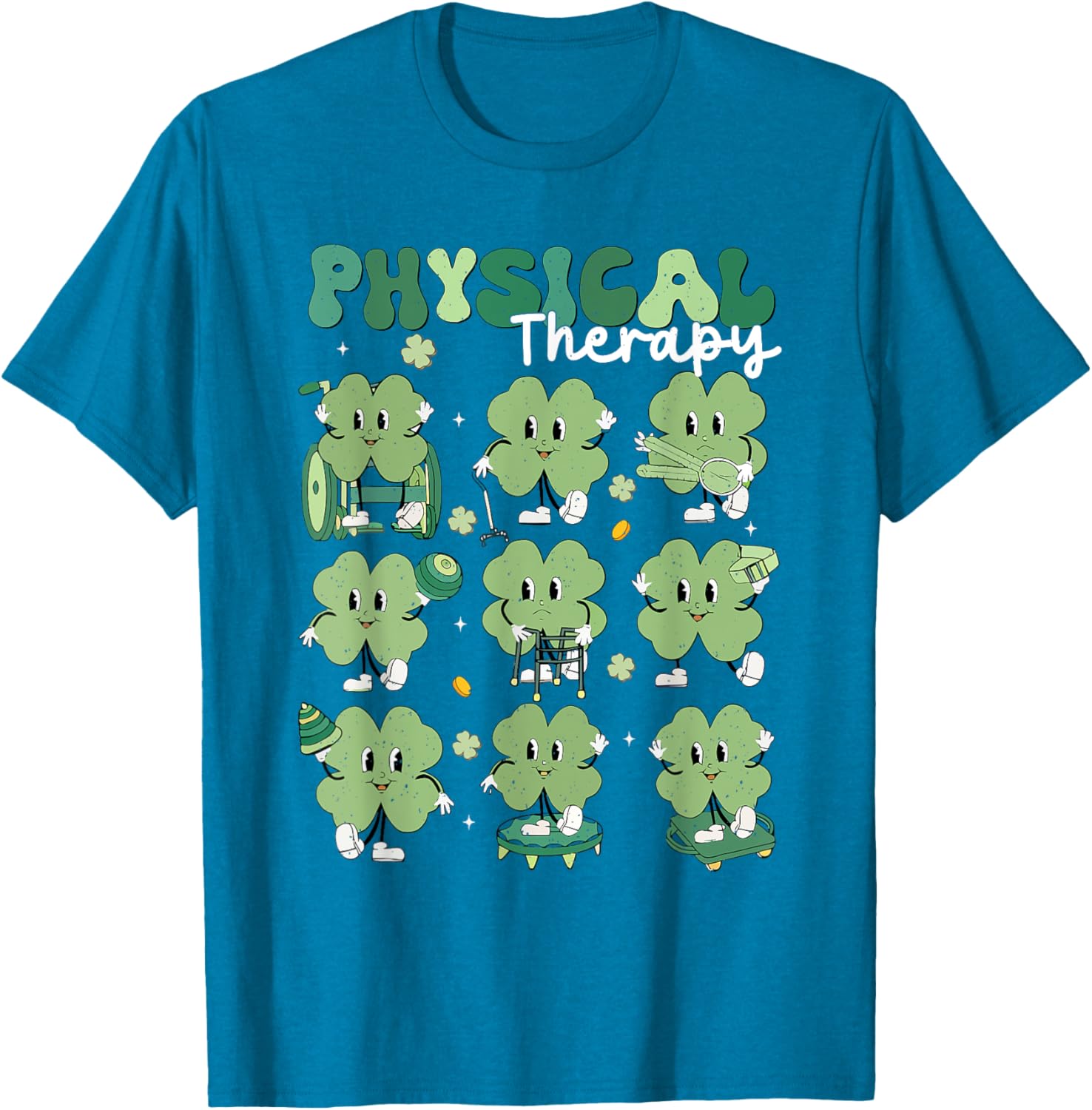 Groovy St Patricks Day Lucky Shamrock T-Shirt for Fun Celebrations - 14