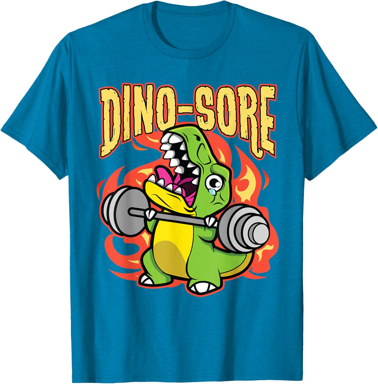 Cute Dinosaur Gym Workout T-Shirt for Fitness Lovers and Lifters - 9
