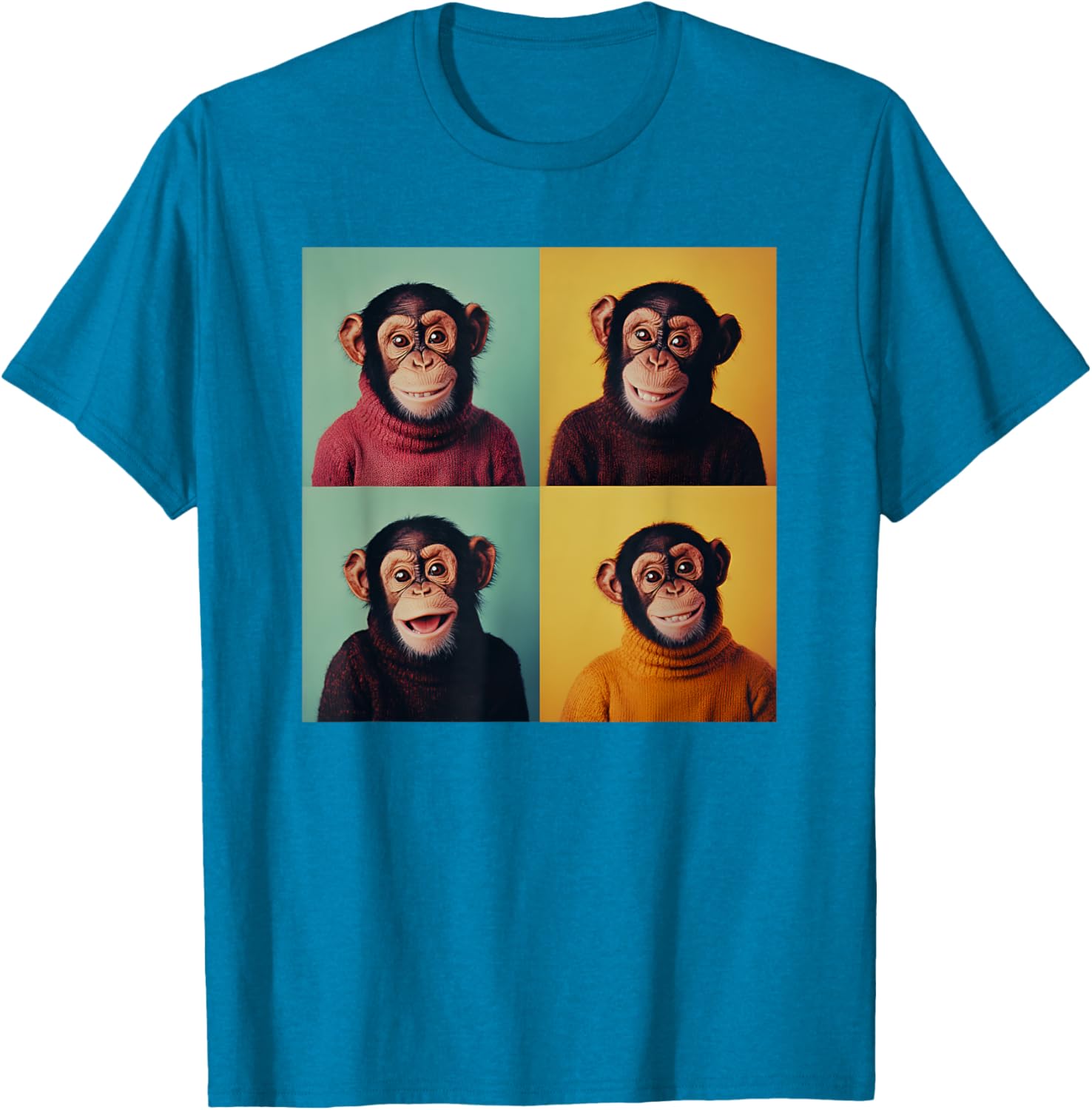 Funny Monkey Chimp T-Shirt for Animal Lovers - Awkward Photoshoot Design - 3