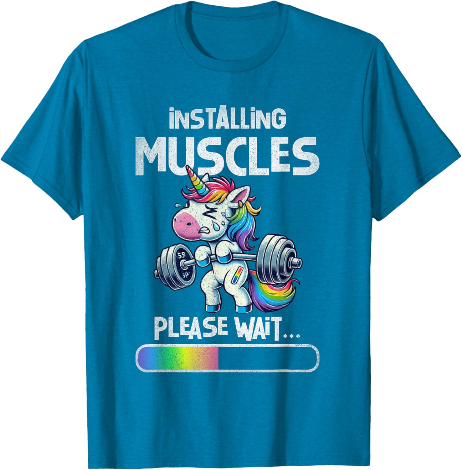 Funny Unicorn Weightlifting T-Shirt for Gym Lovers and Fitness Fans - 12