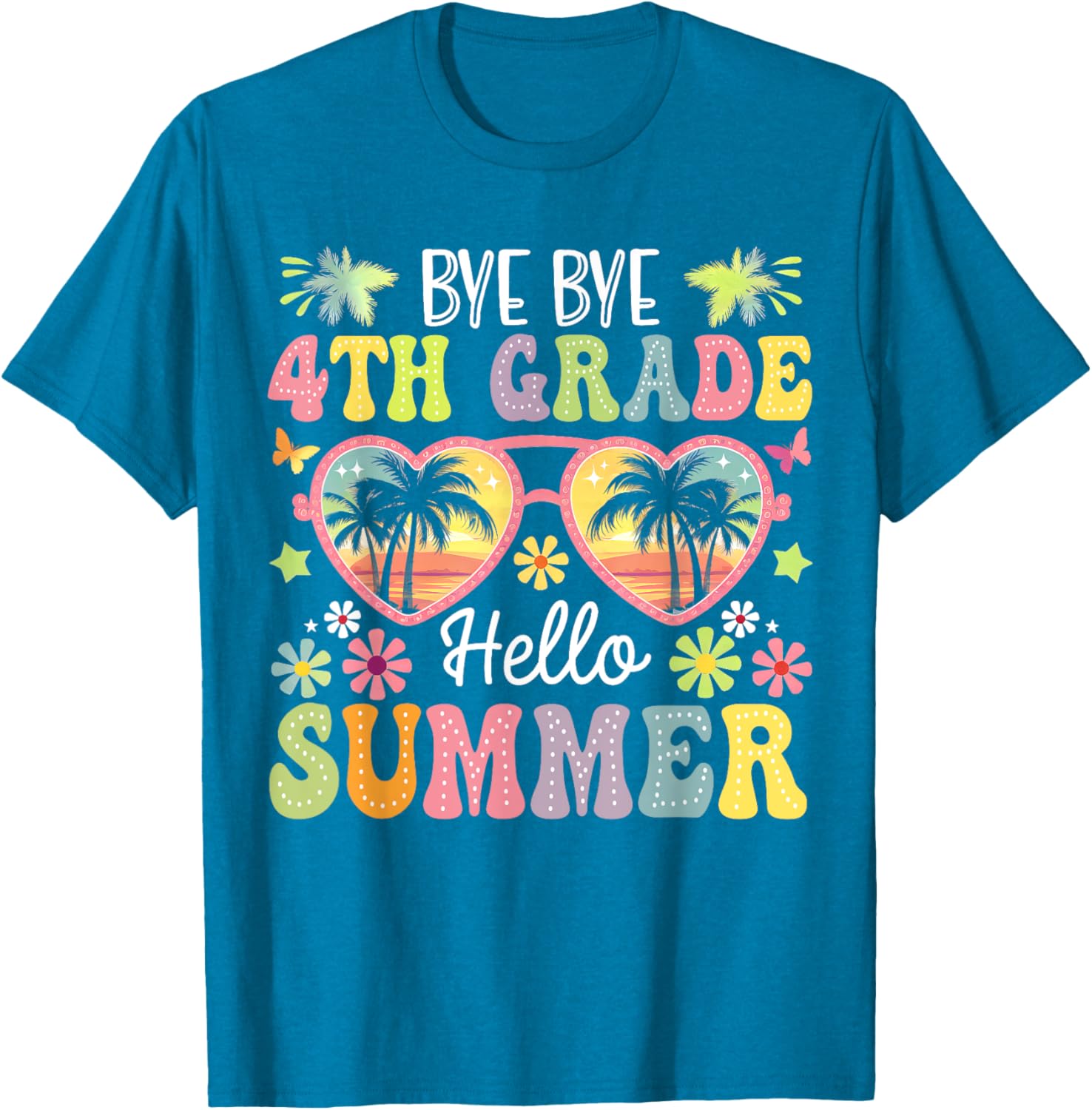 Goodbye 4th Grade Hello Summer Kids T-Shirt for Boys - Fun Last Day Style - 17