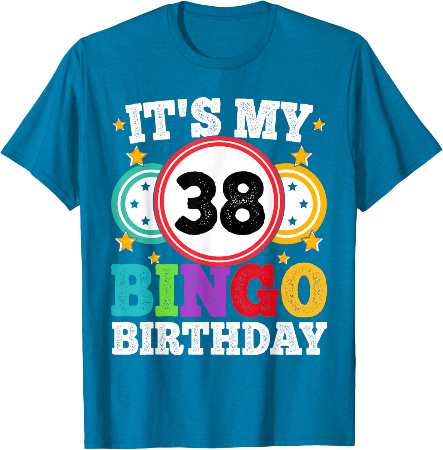 Funny Bingo 38th Birthday T-Shirt for Men and Women - Celebrate in Style - 7
