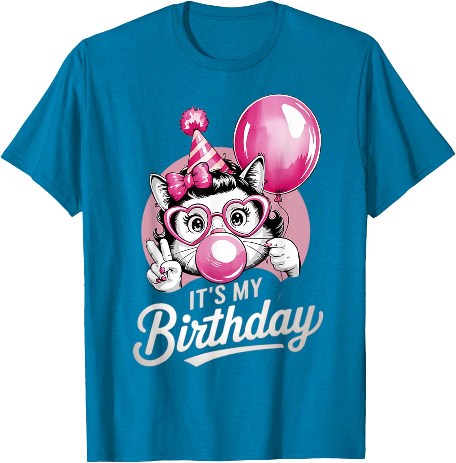 Cute Retro Monkey Birthday T-Shirt for Girls - Perfect Party Outfit! - 15