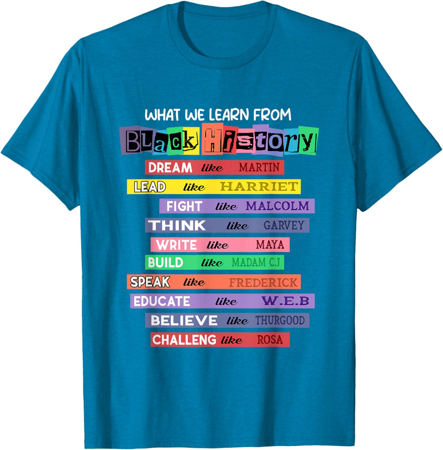Celebrate Black History Month with Inspired Learning T-Shirt - 3