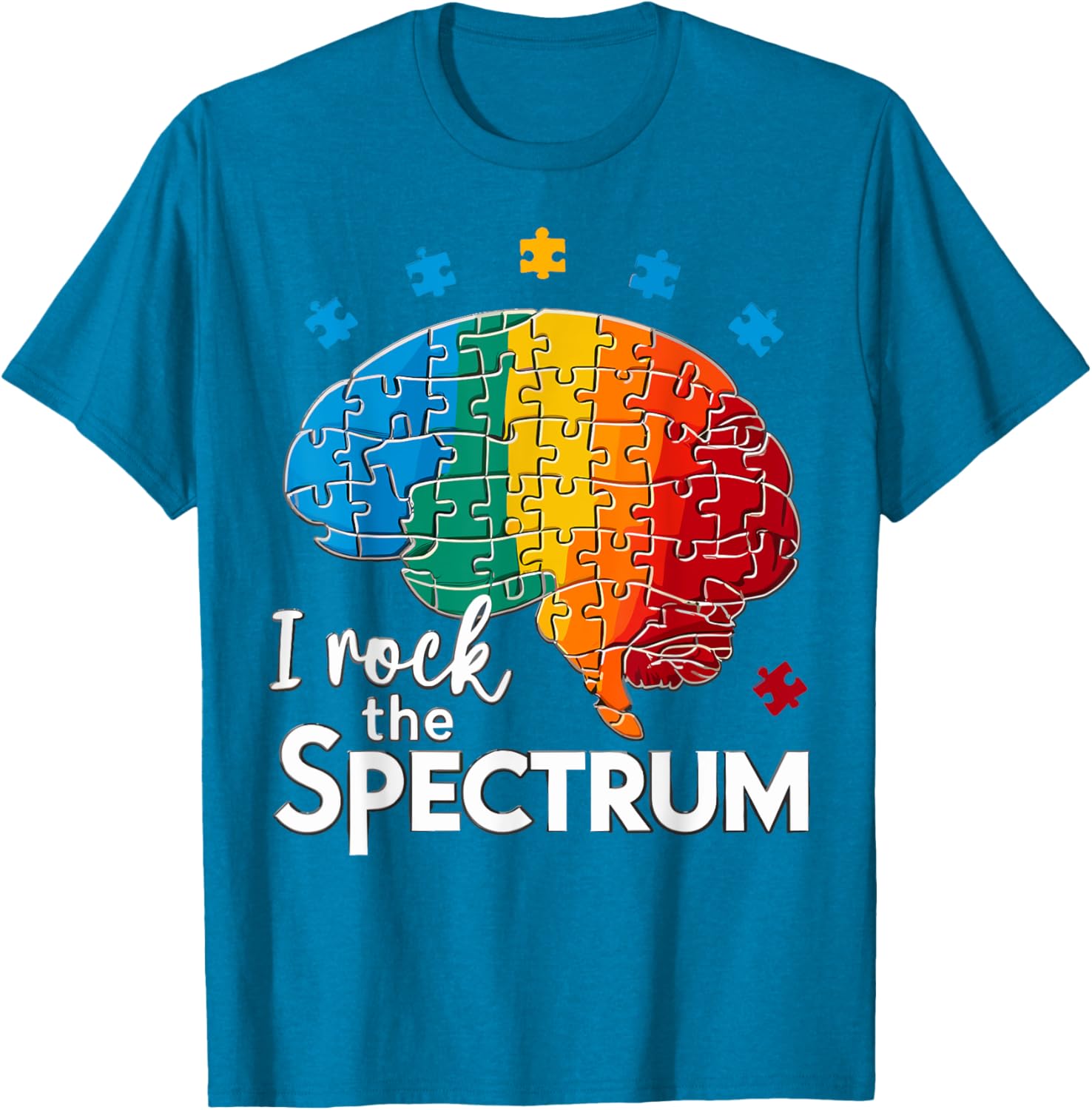Cute Autism Awareness T-Shirt for Toddlers I Rock The Spectrum Design - 19