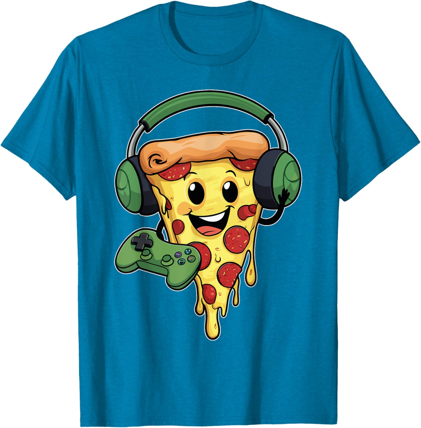 Funny Gamer Pizza Lovers T-Shirt for Video Game Enthusiasts - 19