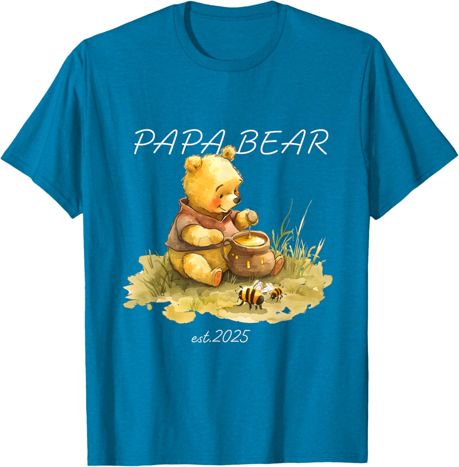 Cute Papa Bear Honey T-Shirt for Dads – Stylish and Comfy Men's Tee - 1