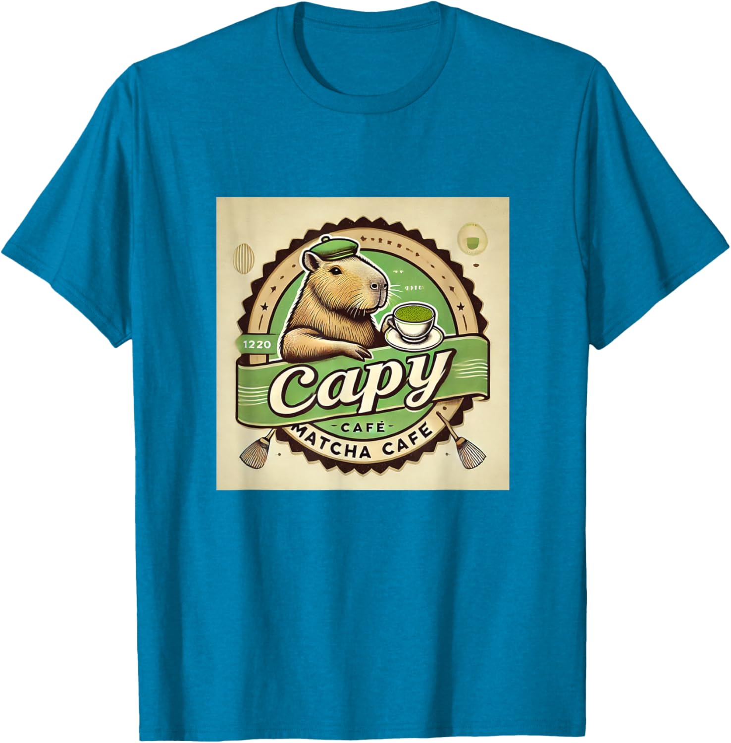 Capybara Cafe Coffee and Tea Lover T-Shirt for Animal Enthusiasts - 13