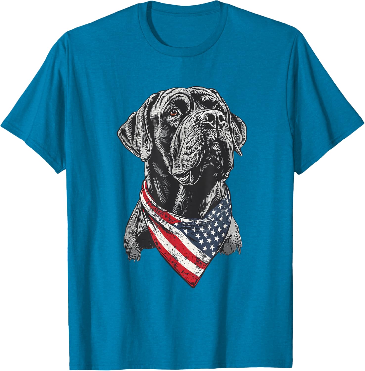 English Mastiff American Flag T-Shirt for Dog Lovers and Patriotism - 15