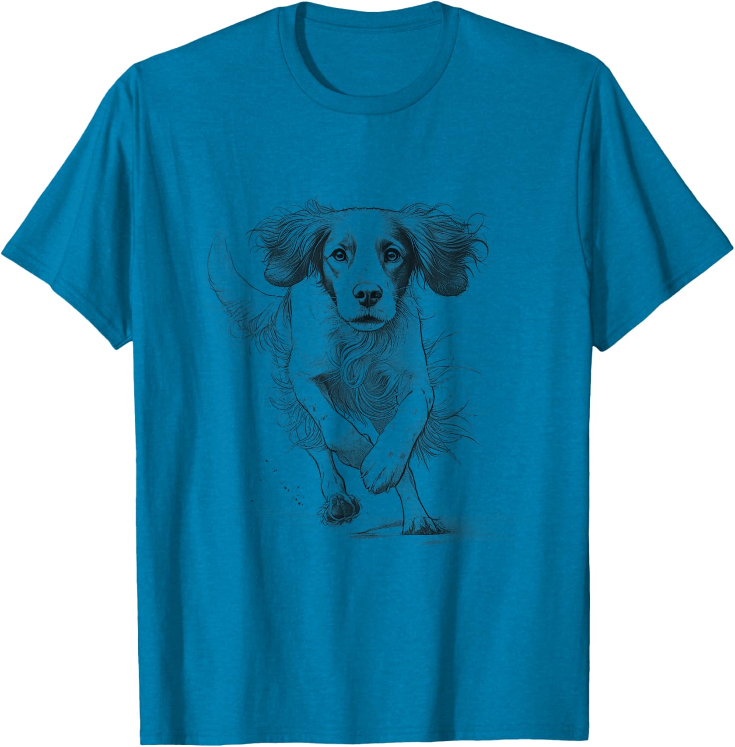 Brittany Spaniel Running T-Shirt for Dog Lovers - Unisex Design - 7