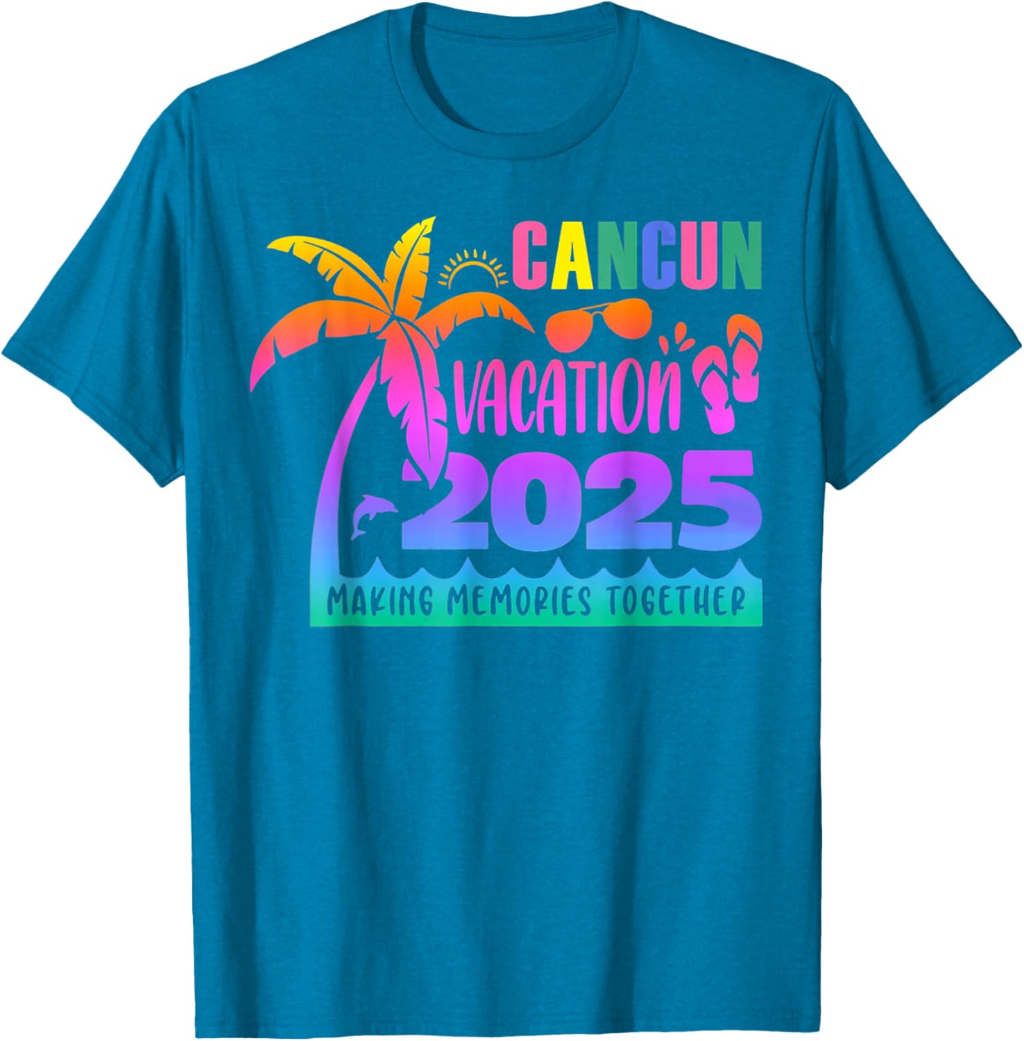 Cancun Vacation 2025 Summer Memories T-Shirt for Family Fun - 9