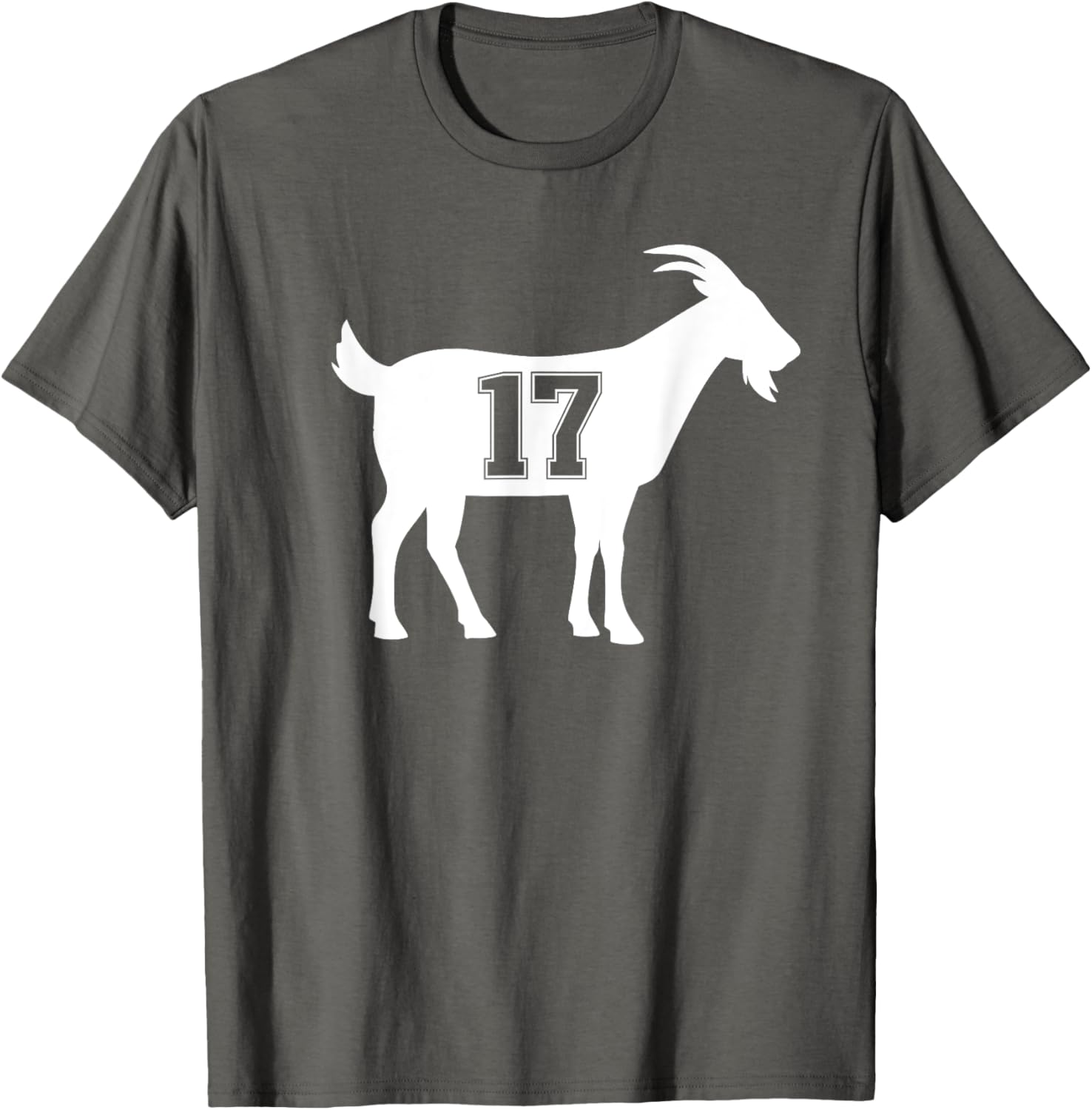Goat 17 G.O.A.T. Number 17 Goat T-Shirt for Sports Fans and Casual Wear - 18