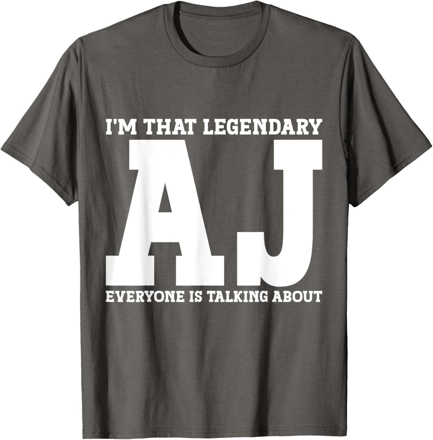 Funny AJ Personal Name T-Shirt for Unique Style and Casual Comfort - 3