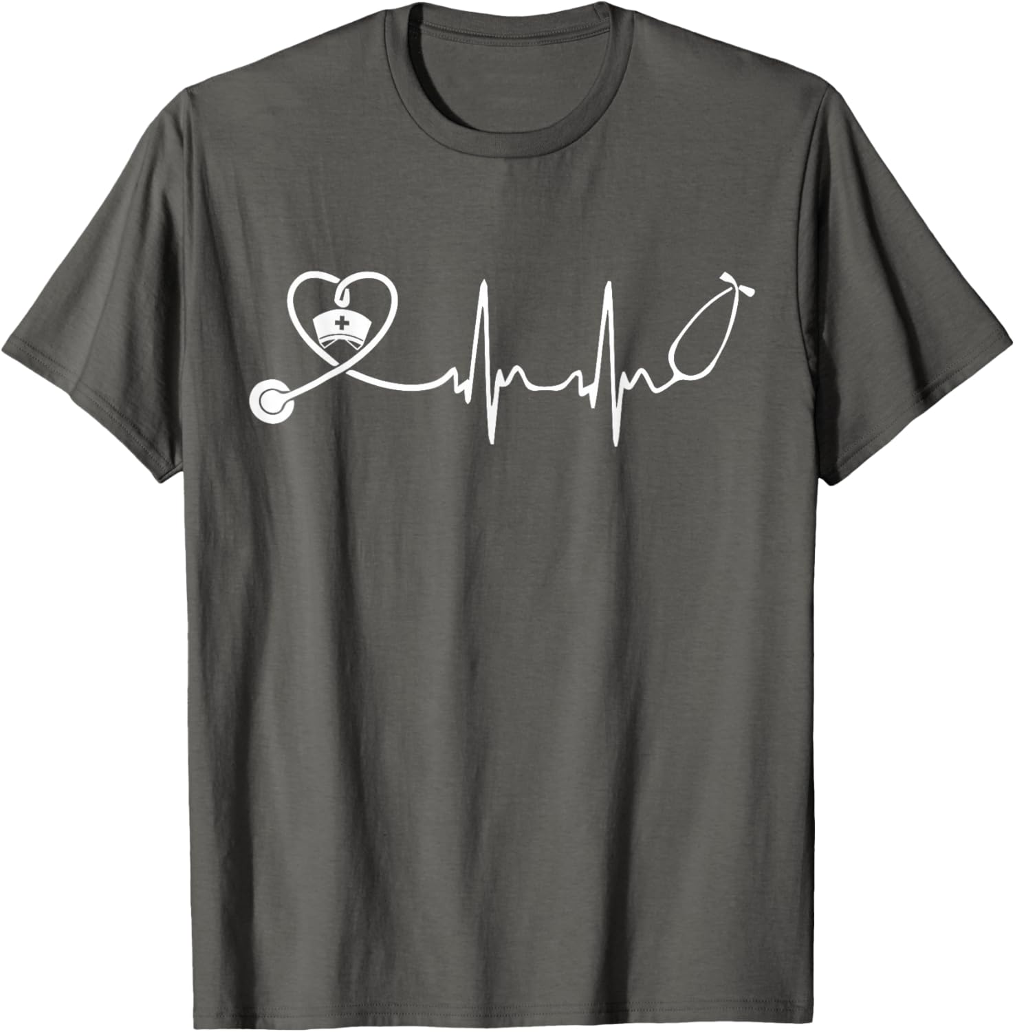 Cute Nurse Stethoscope Heartbeat T-Shirt for Nurse Week 2025 - 3