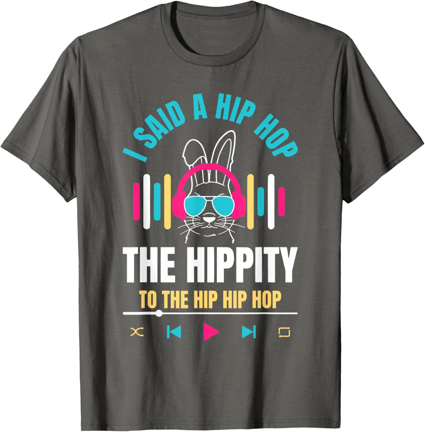 Funny Hip Hop Bunny Easter T-Shirt for Kids and Adults β Cute Spring Tee - 12