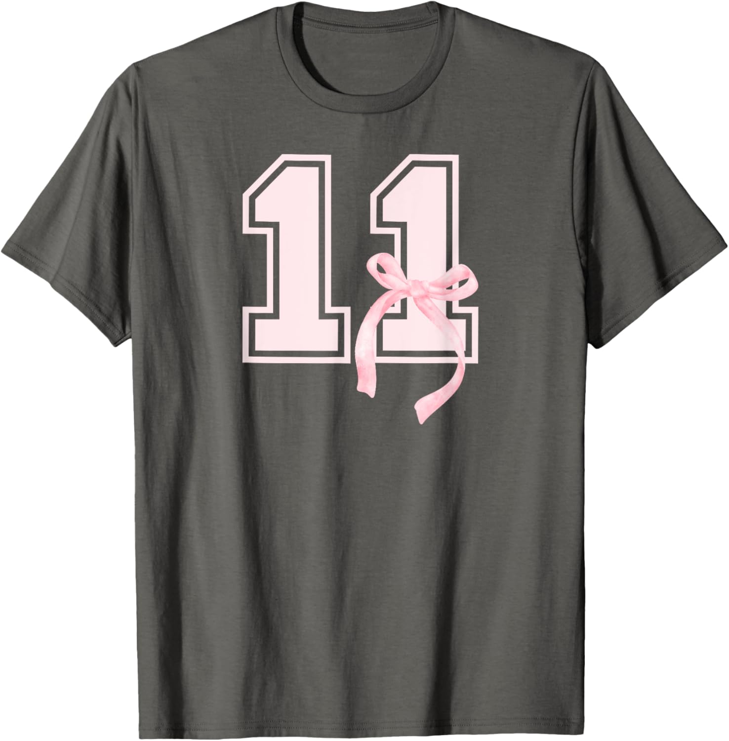 Coquette Bow T-Shirt for 11th Birthday Girls – Fun & Stylish Gift! - 1