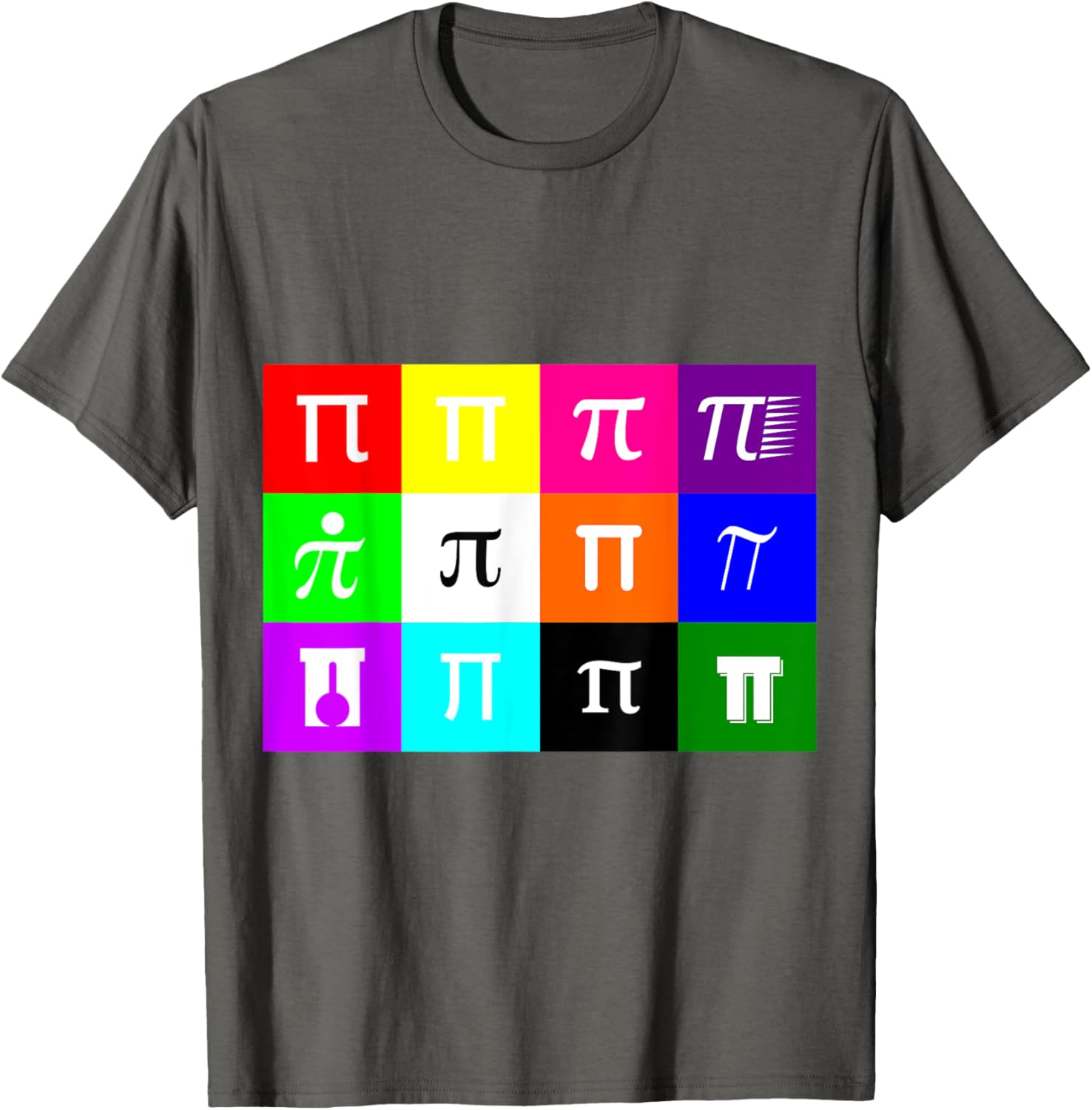 Colorblock Happy Pi Day T-Shirt for Math Geometry Nerds and Geeks - 1