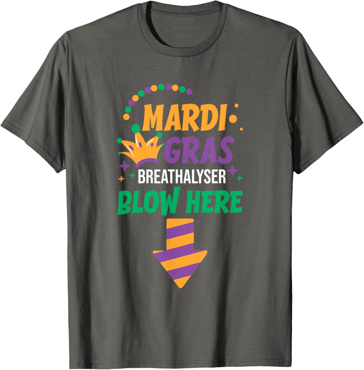 Funny Mardi Gras Breathalyser T-Shirt for Men - Festive Adult Clothing - 20