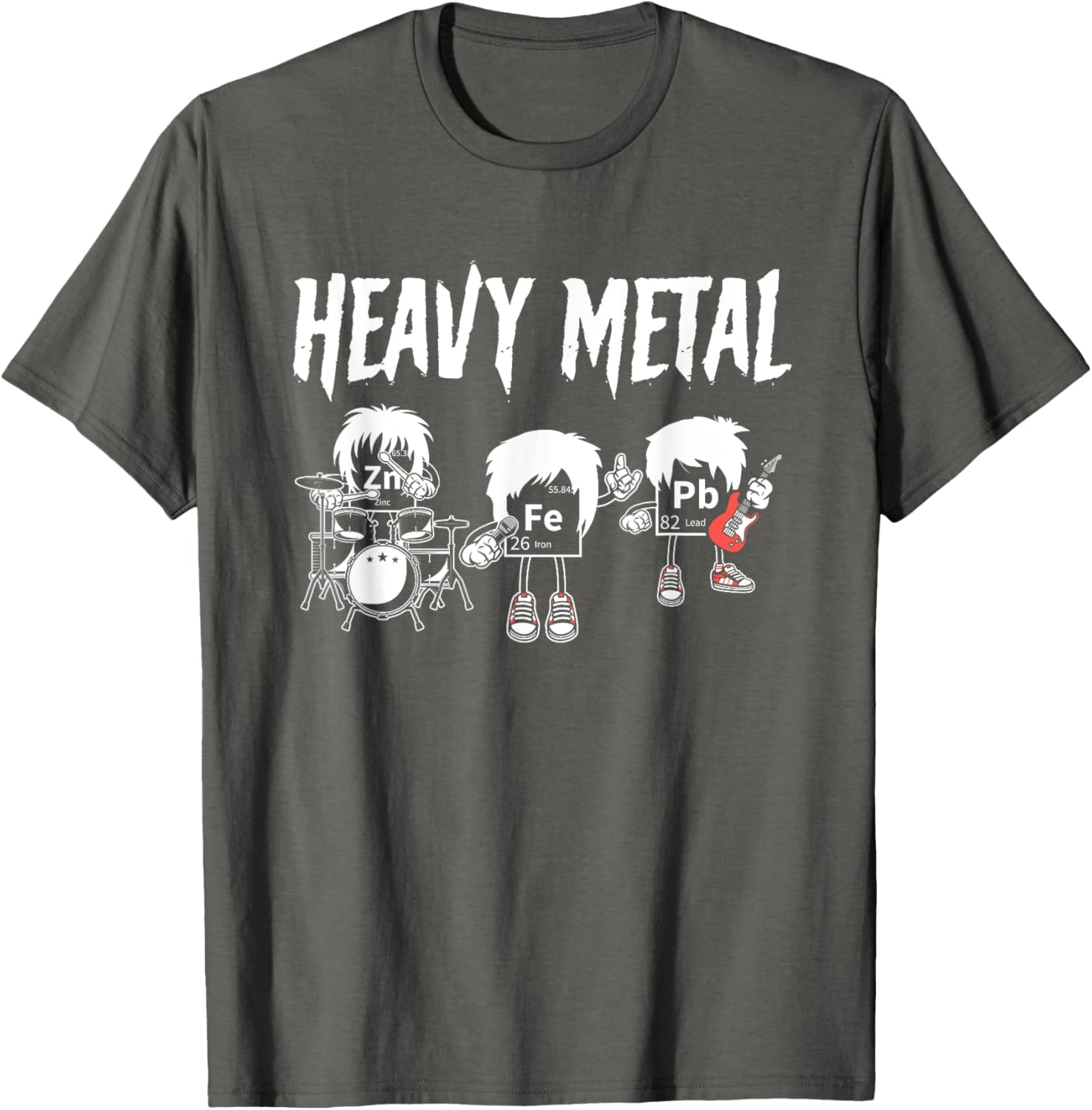 Funny Chemistry T-Shirt with Heavy Metal Music Puns for Science Lovers - 6