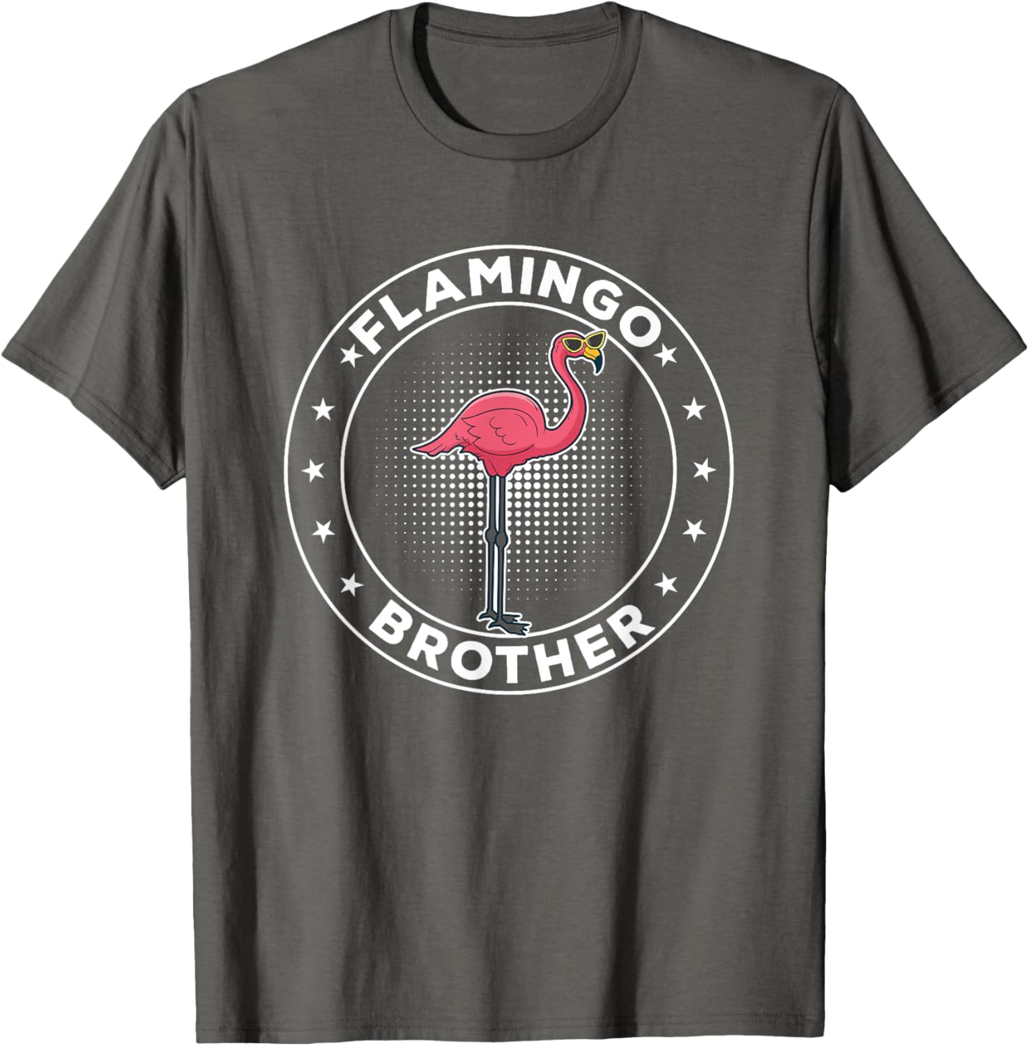 Cute Pink Flamingo Brother T-Shirt for Fun Family Outings - 4