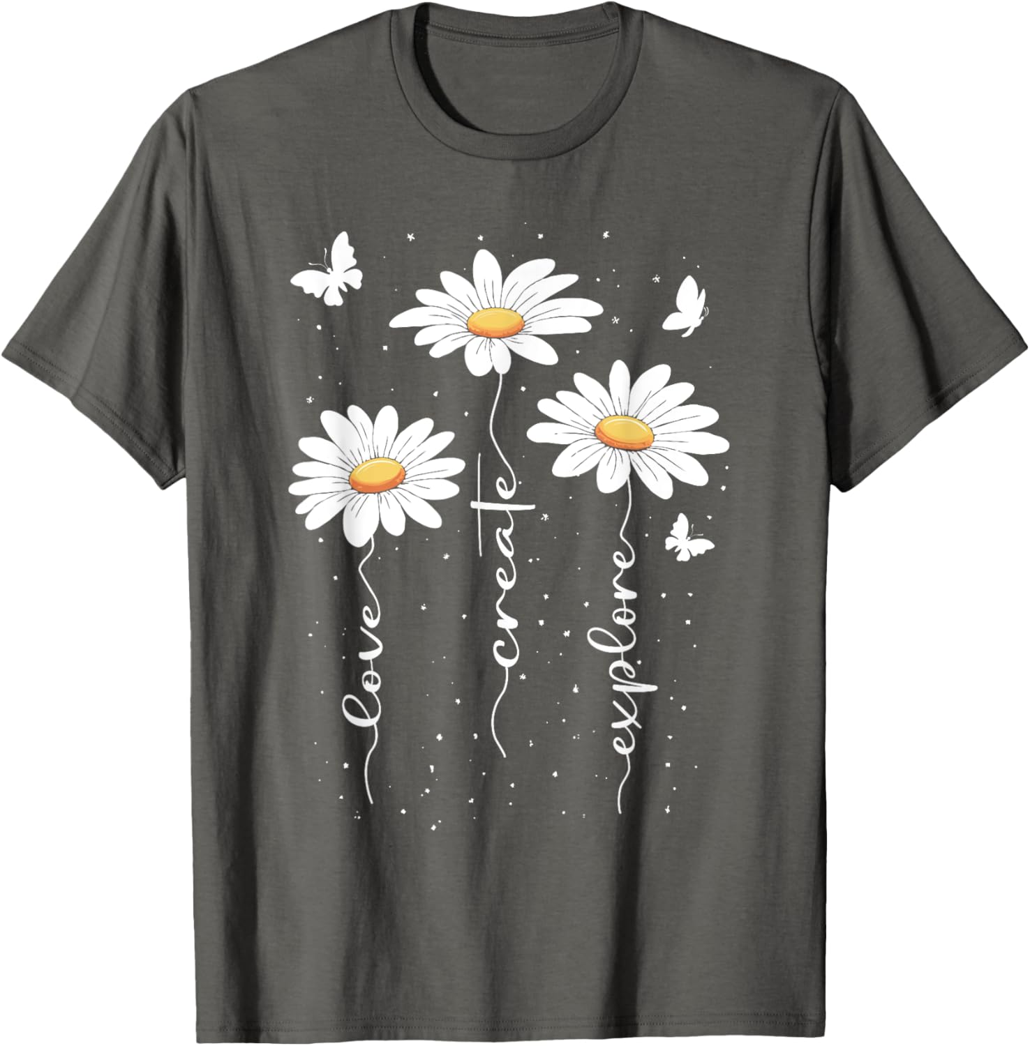 Cute Daisy Floral T-Shirt for Nature Lovers - Inspirational Flower Design - 5