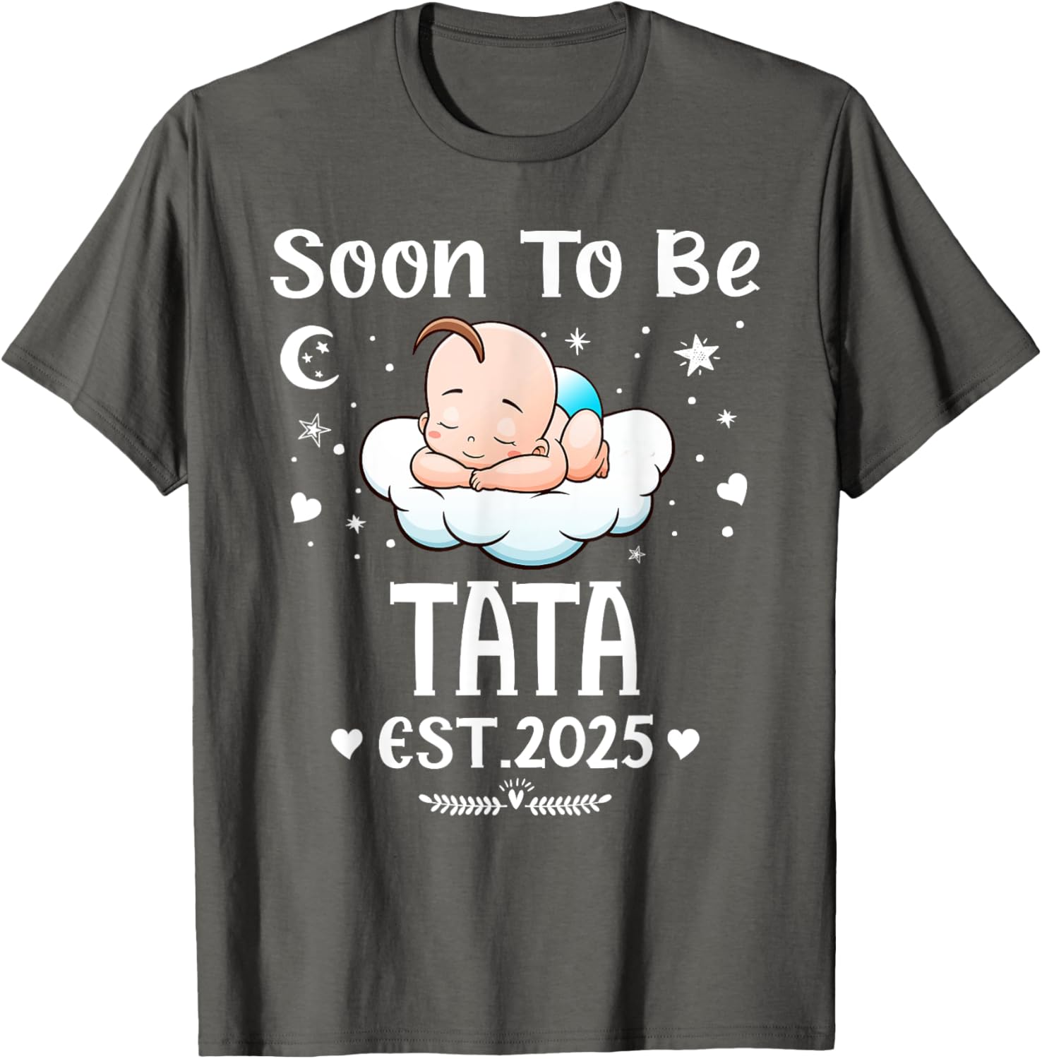 Cute Hearts Father's Day T-Shirt for 2025 by Soon To Be Tata - 14