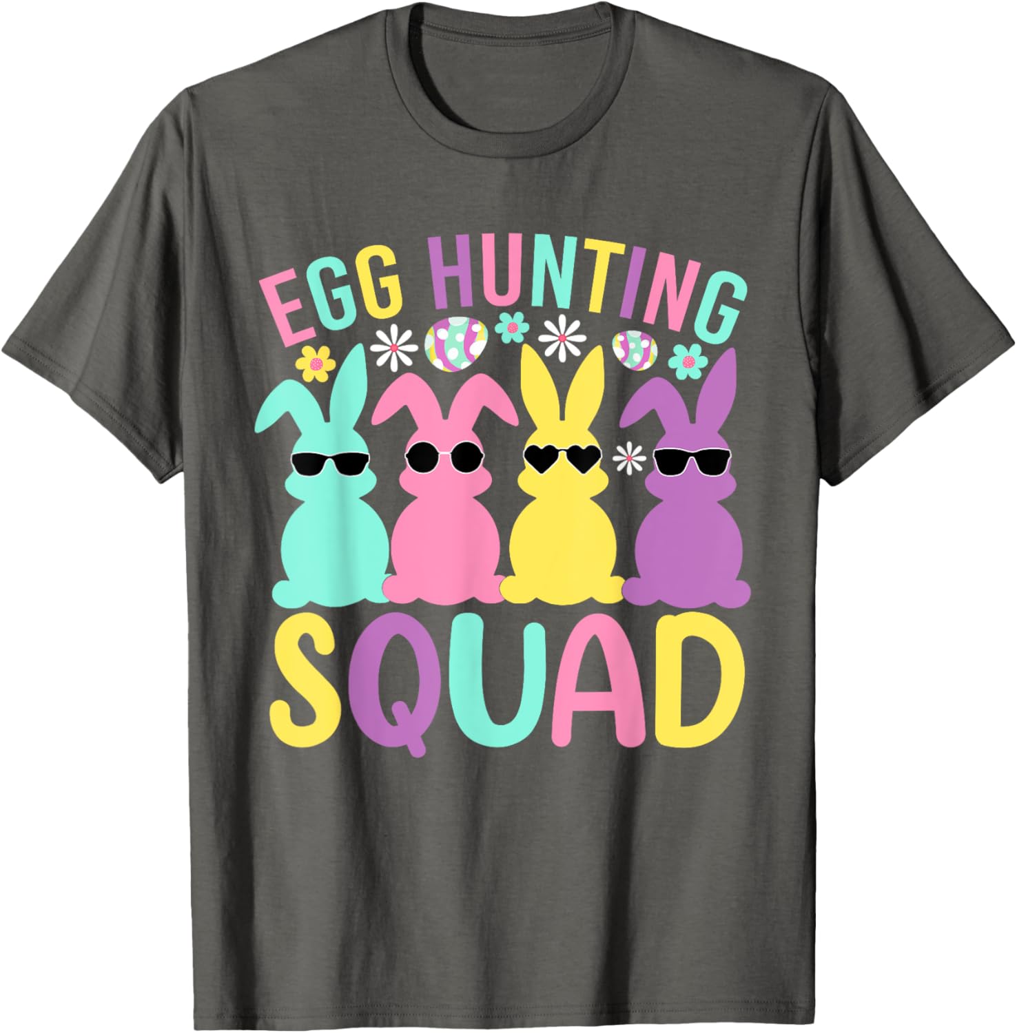 Egg Hunting Squad Family Bunny T-Shirt for Happy Easter Celebrations - 4