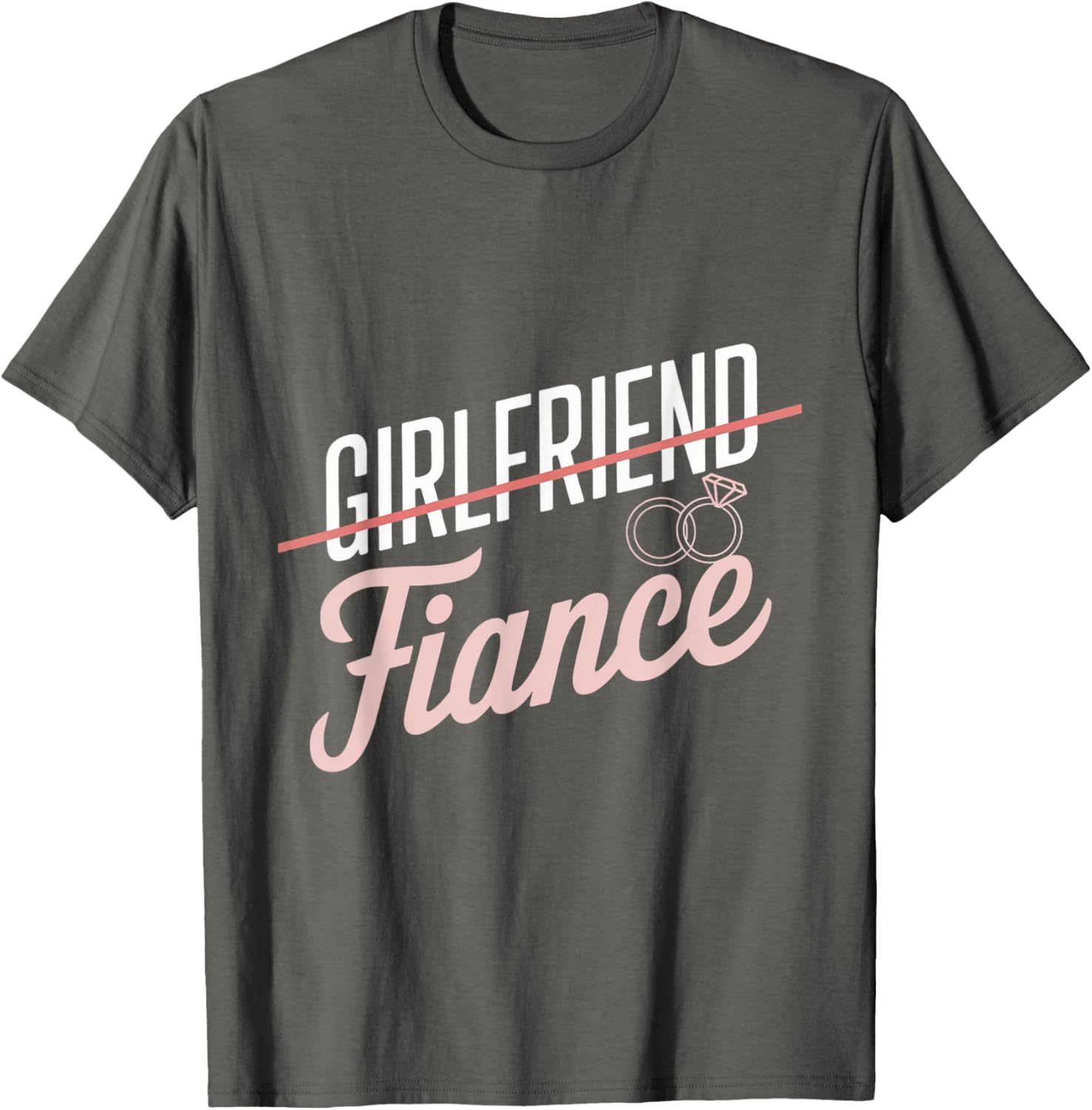 Cute Couples Engagement T-Shirt for Girlfriends Fiancés and Wives - 5