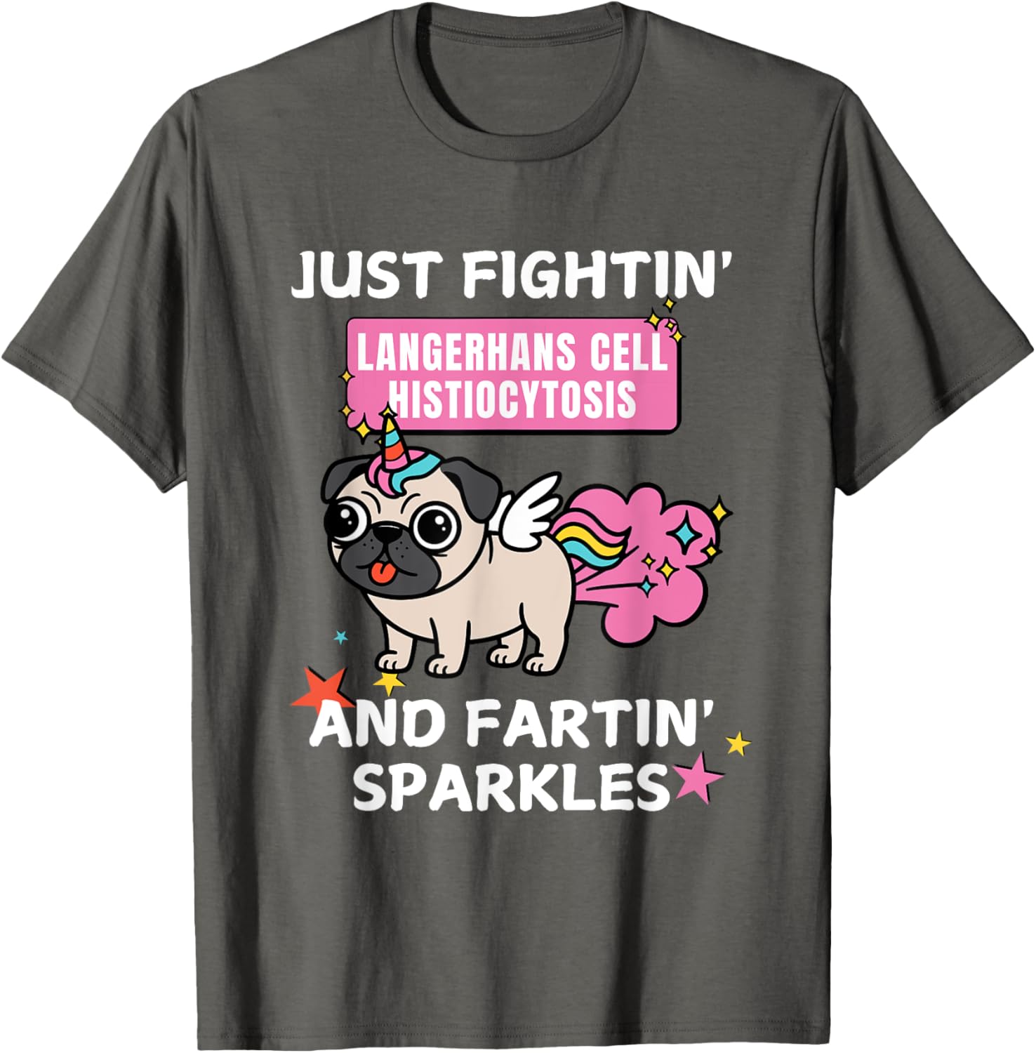 Fightin' Langerhans Cell Histiocytosis Funny T-Shirt for Awareness - 3
