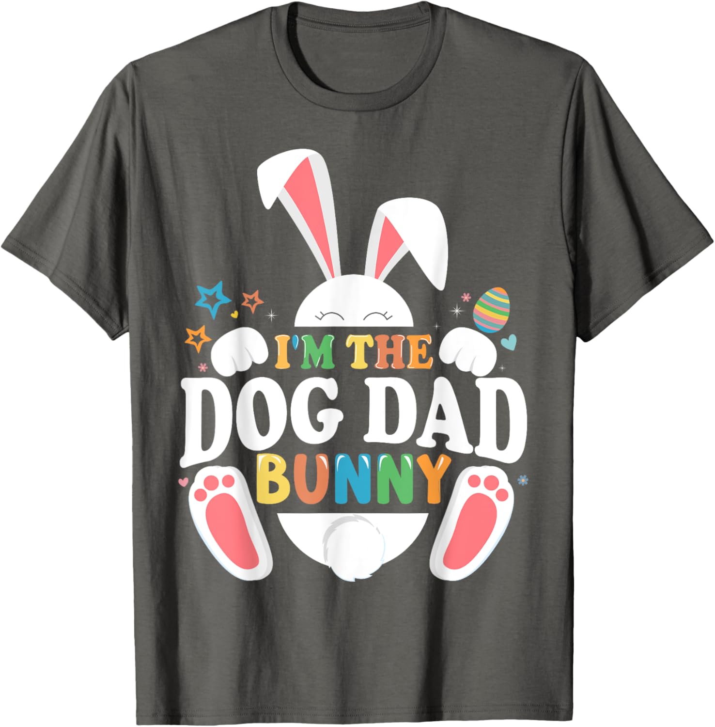 Cute Dog Dad Bunny Easter T-Shirt for Fun Matching Outfits - 6