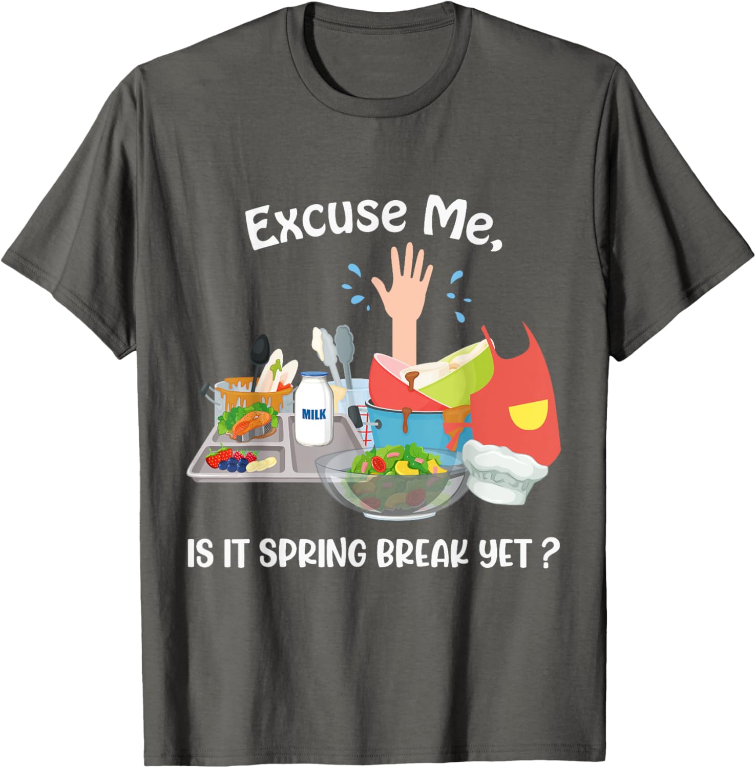Funny Lunch Lady Life T-Shirt for Spring Break Enthusiasts - 8