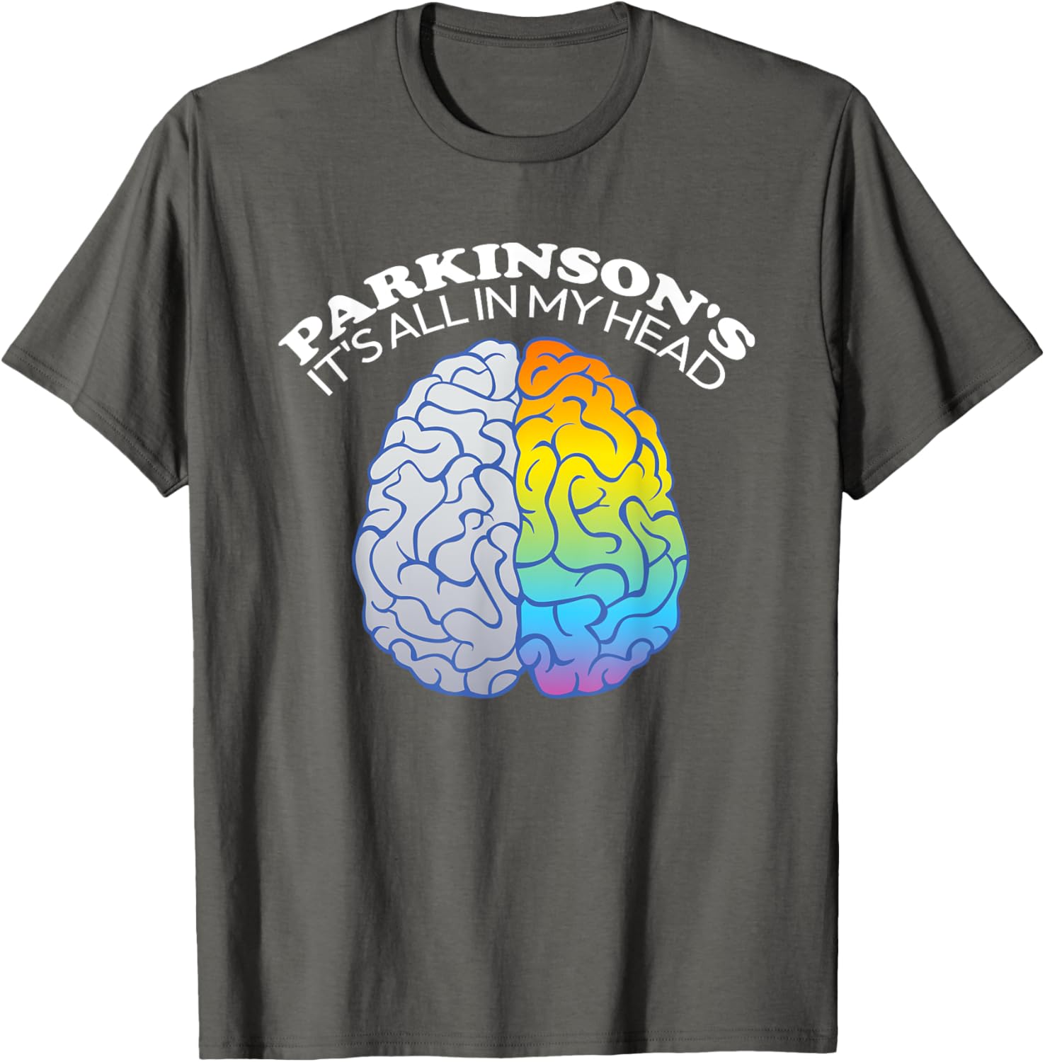 Funny Parkinson's It's All In My Head T-Shirt for Casual Wear - 6