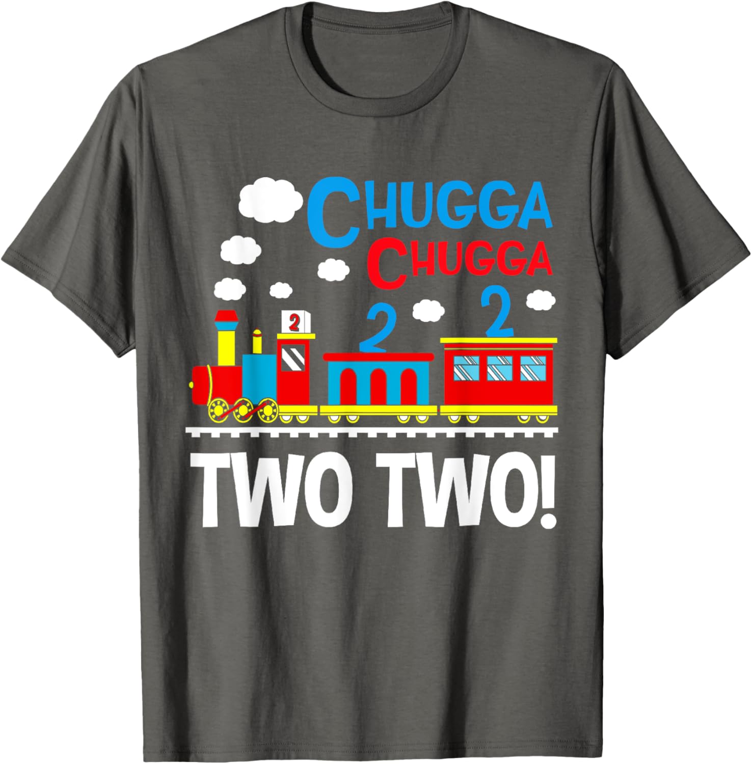 Chugga Chugga Two Two Train 2nd Birthday T-Shirt for Boys - 1