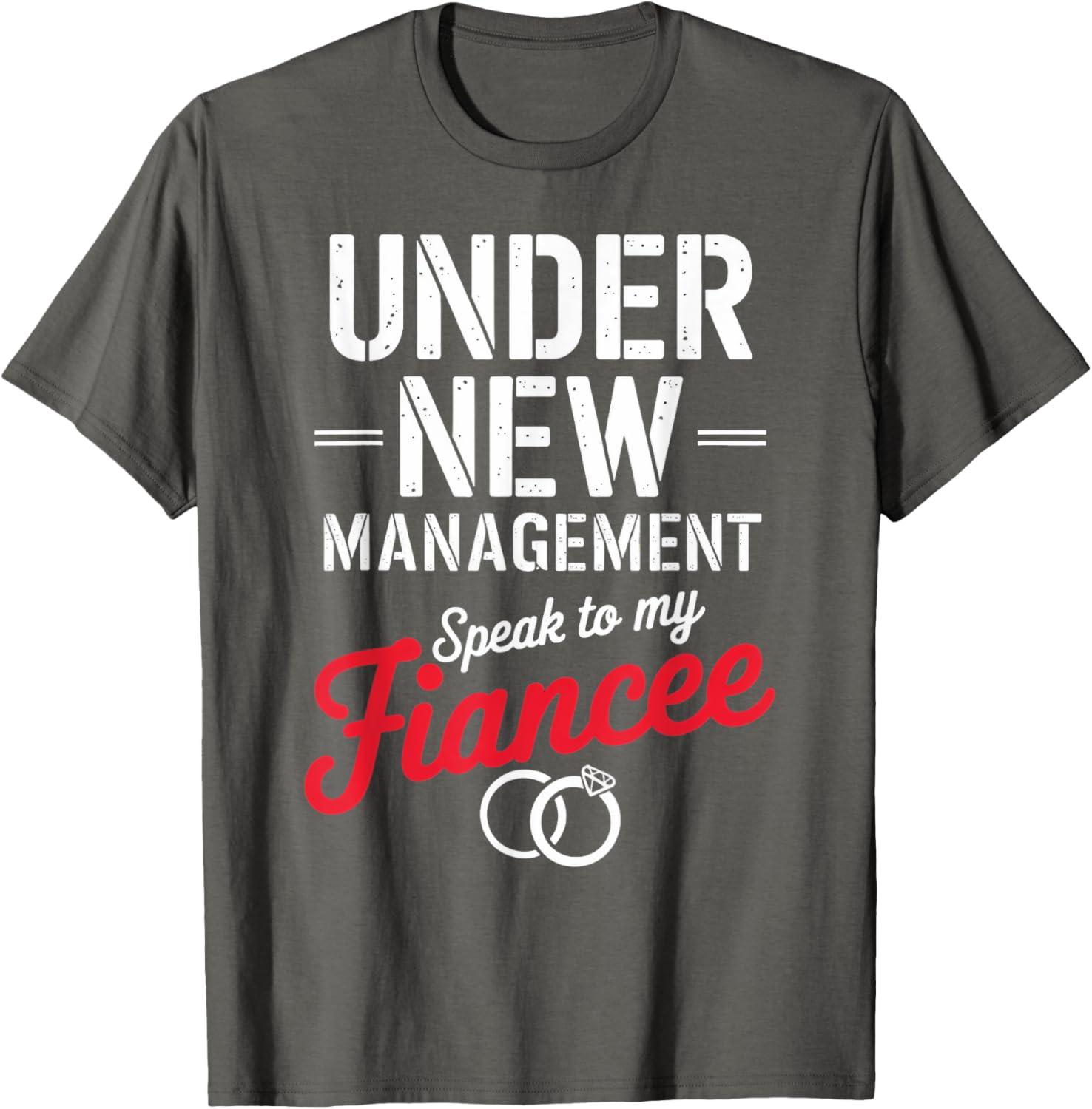 Cute Speak To My Fiancé Fiancee T-Shirt for Newly Engaged Couples - 9