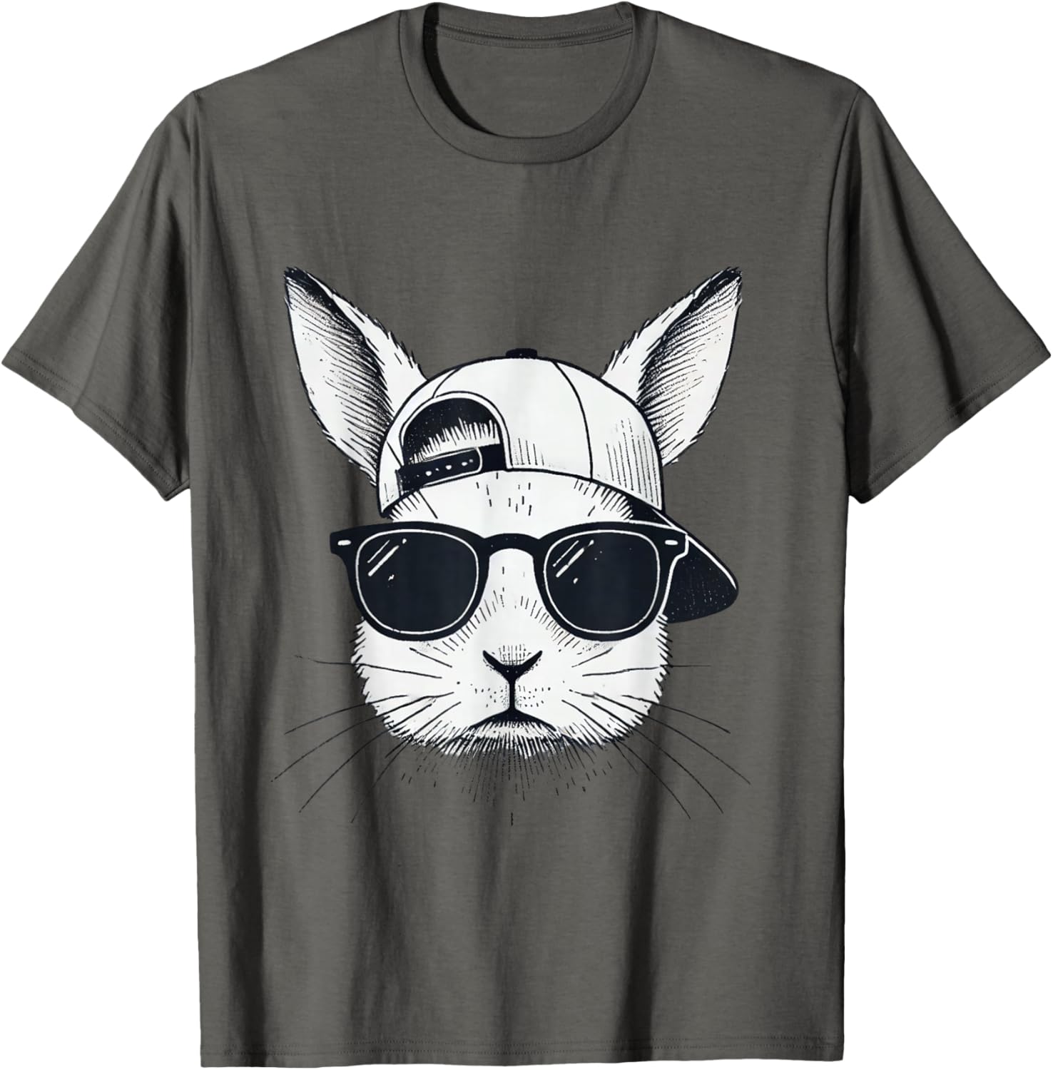 Cool Bunny Face Sunglasses T-Shirt for Easter Fun β Boys, Men, Kids - 11