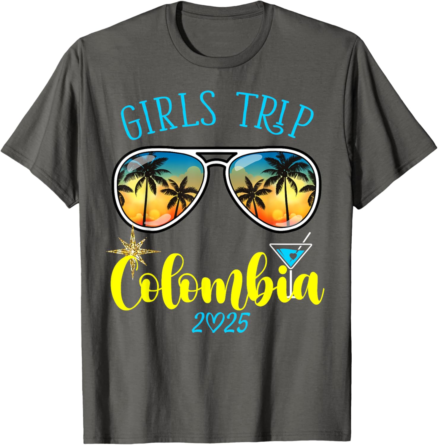 Cute Girls Trip Colombia 2025 T-Shirt for Weekend Birthday Squad - 11