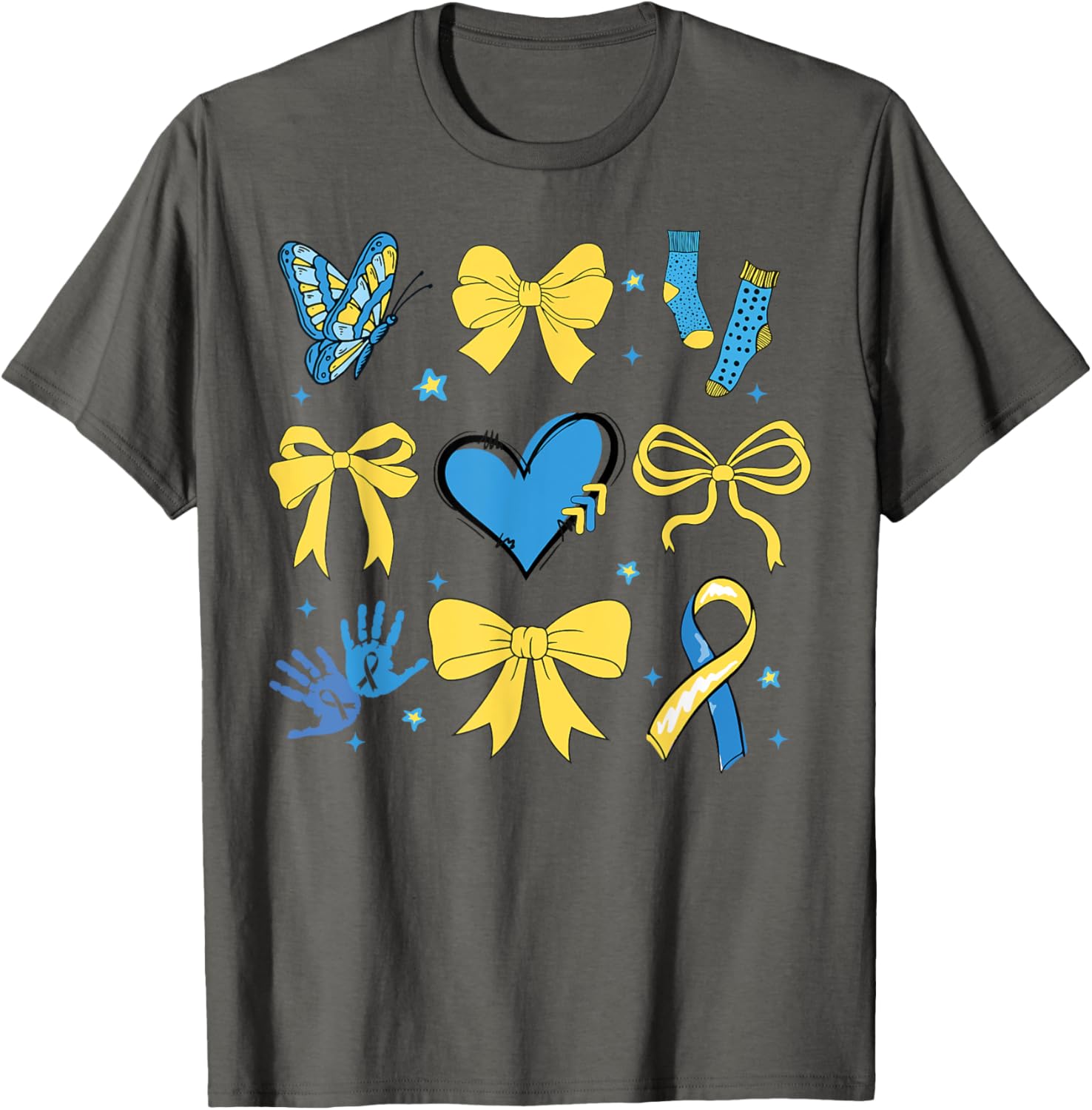 Coquette Bow T-Shirt for Girls - Trisomy 21 Down Syndrome Awareness - 3