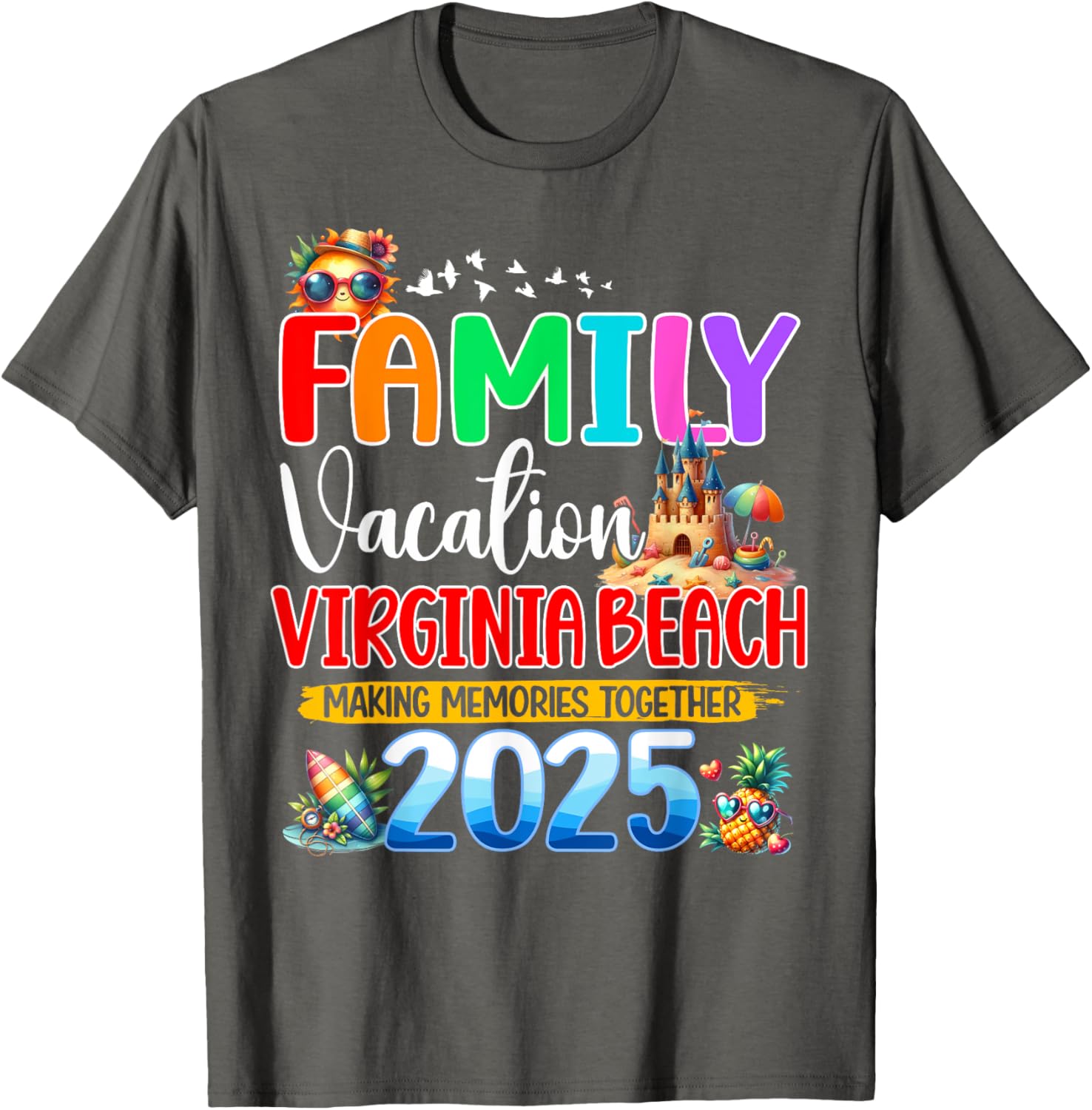 Family Vacation Virginia Beach 2025 Matching Group T-Shirt for All Ages - 6